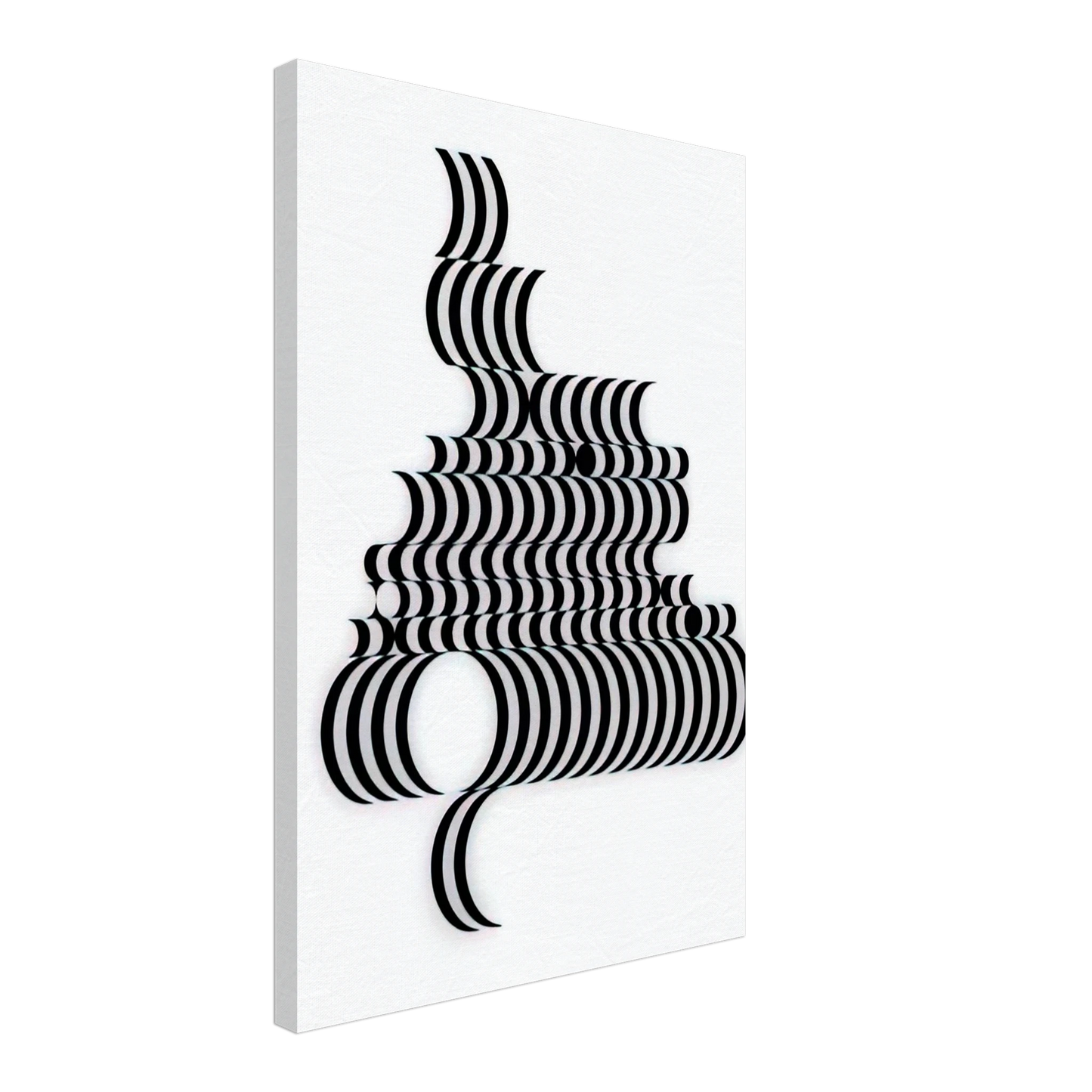 Bridget Riley - FRAGMENT 2 1965 Canvas - 70x100 cm / 28x40 inches-canvas