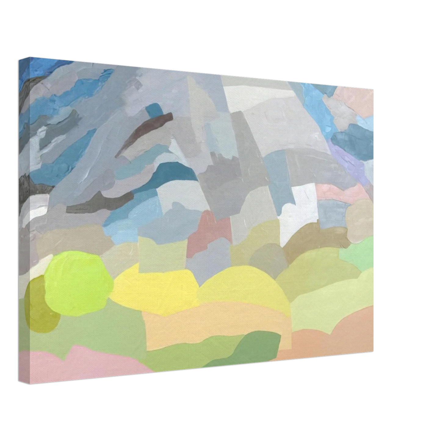 Etel Adnan - Mount Tamalpais - 1985 Canvas - 70x100 cm / 28x40 inches-canvas