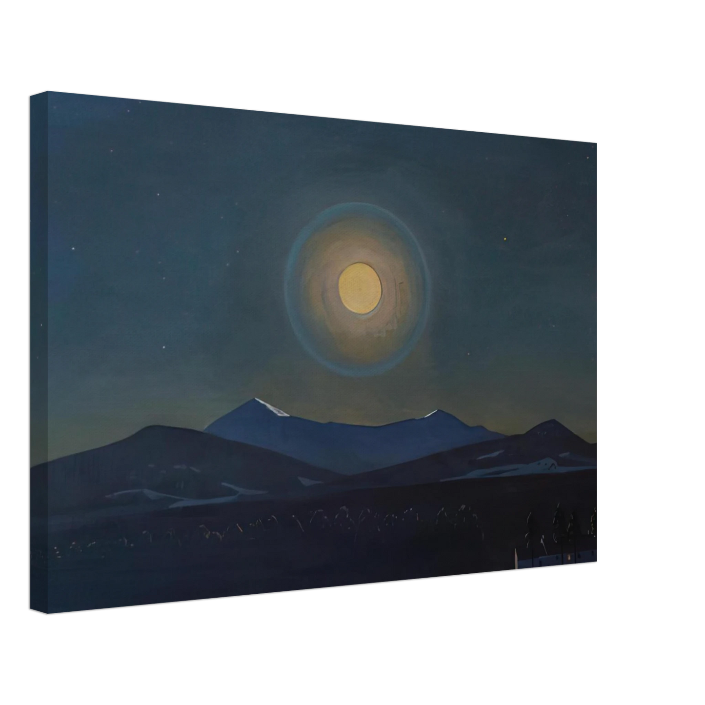 Rockwell Kent - Moonlight, Winter Canvas - 70x100 cm / 28x40 inches-canvas