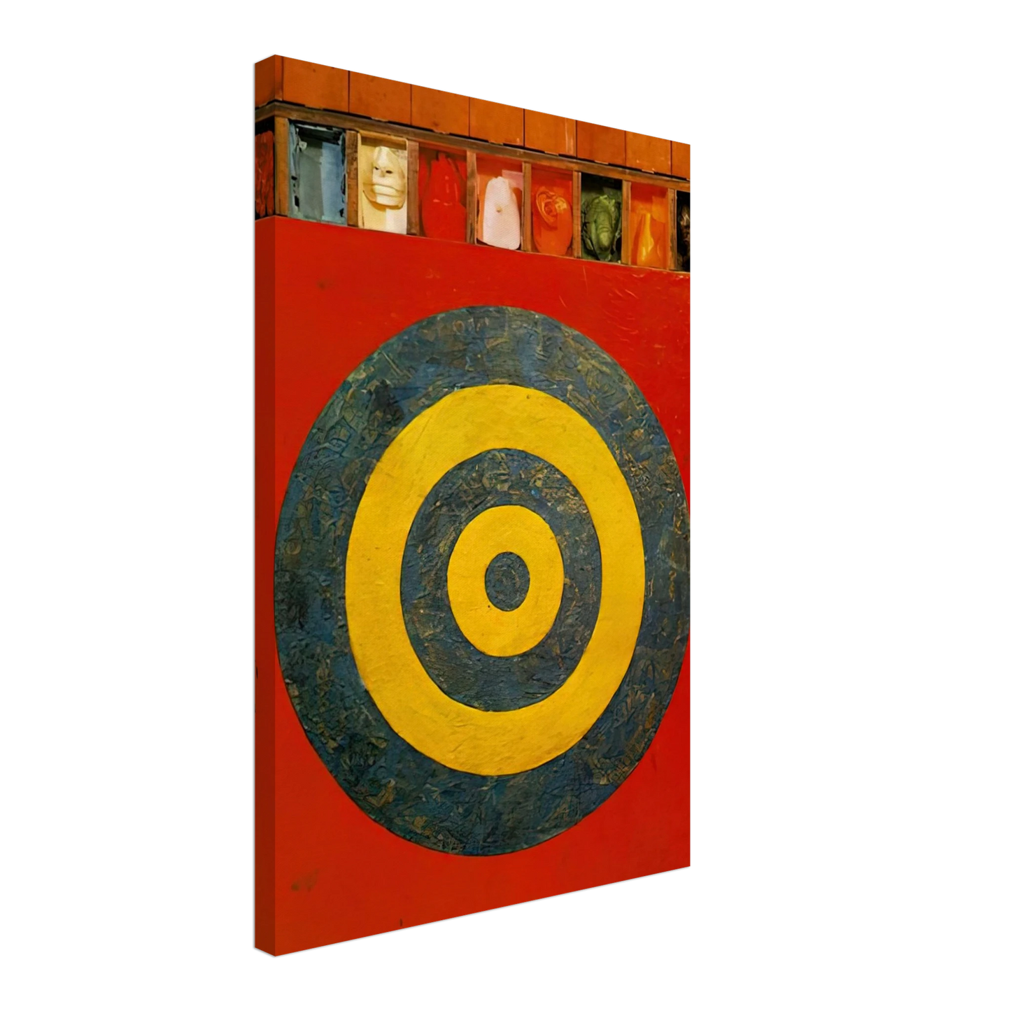 Jasper Johns - TARGET WITH PLASTER CASTS 1955 Canvas - 40x60 cm / 16x24 inches-canvas