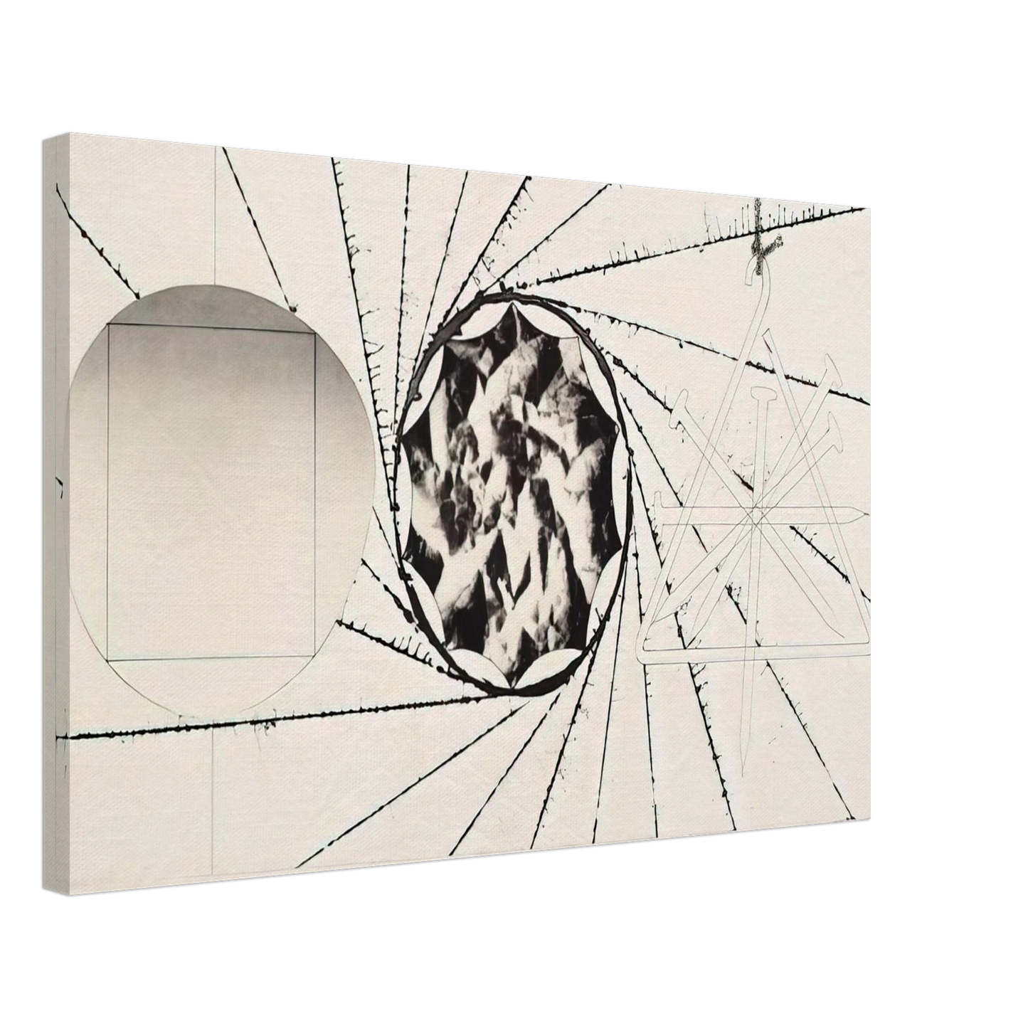 James Rosenquist - Sunglasses - Landing Net - Triangle Canvas - 40x60 cm / 16x24 inches-canvas