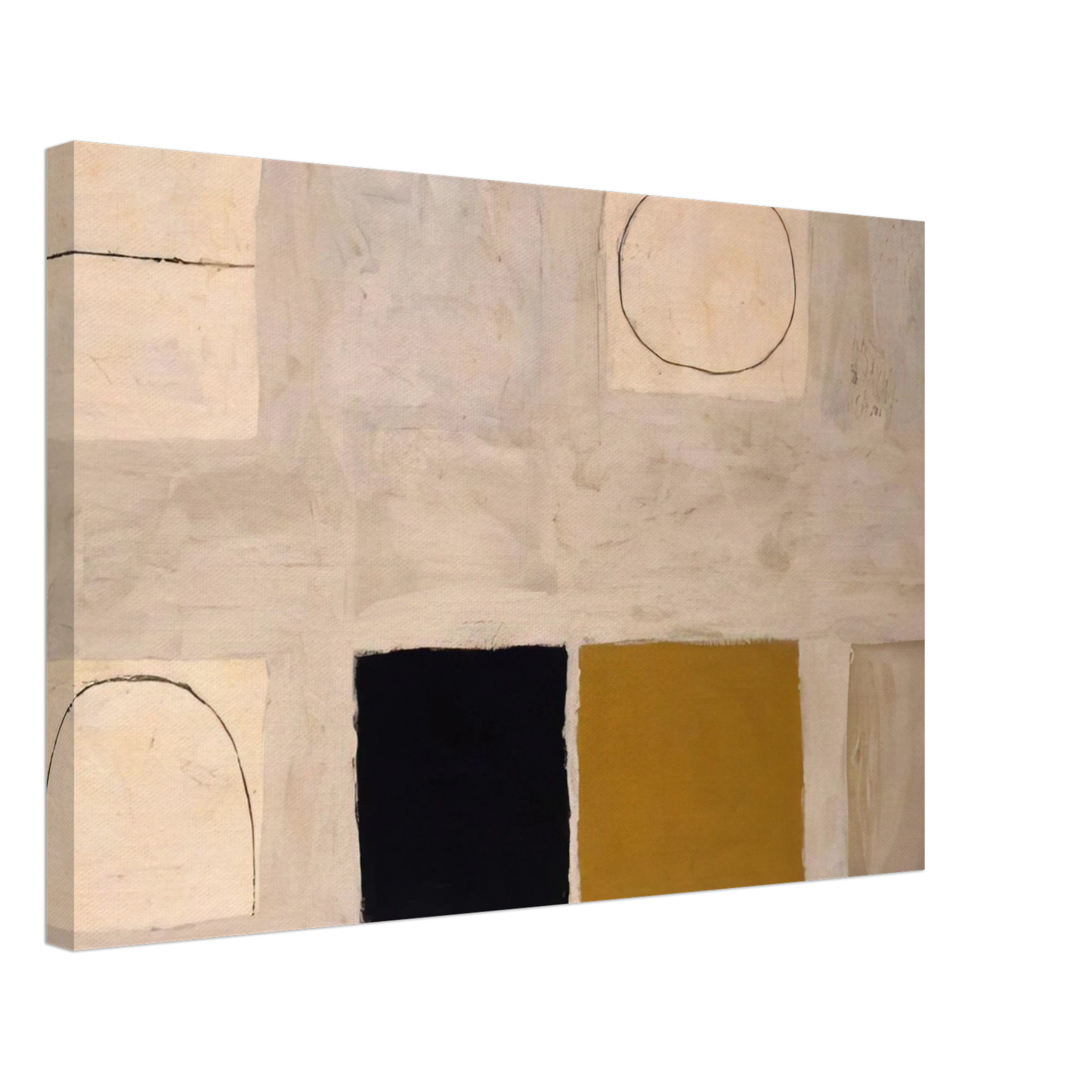 William Scott - Morning in Mykonos - 1960 Canvas - 70x100 cm / 28x40 inches-canvas