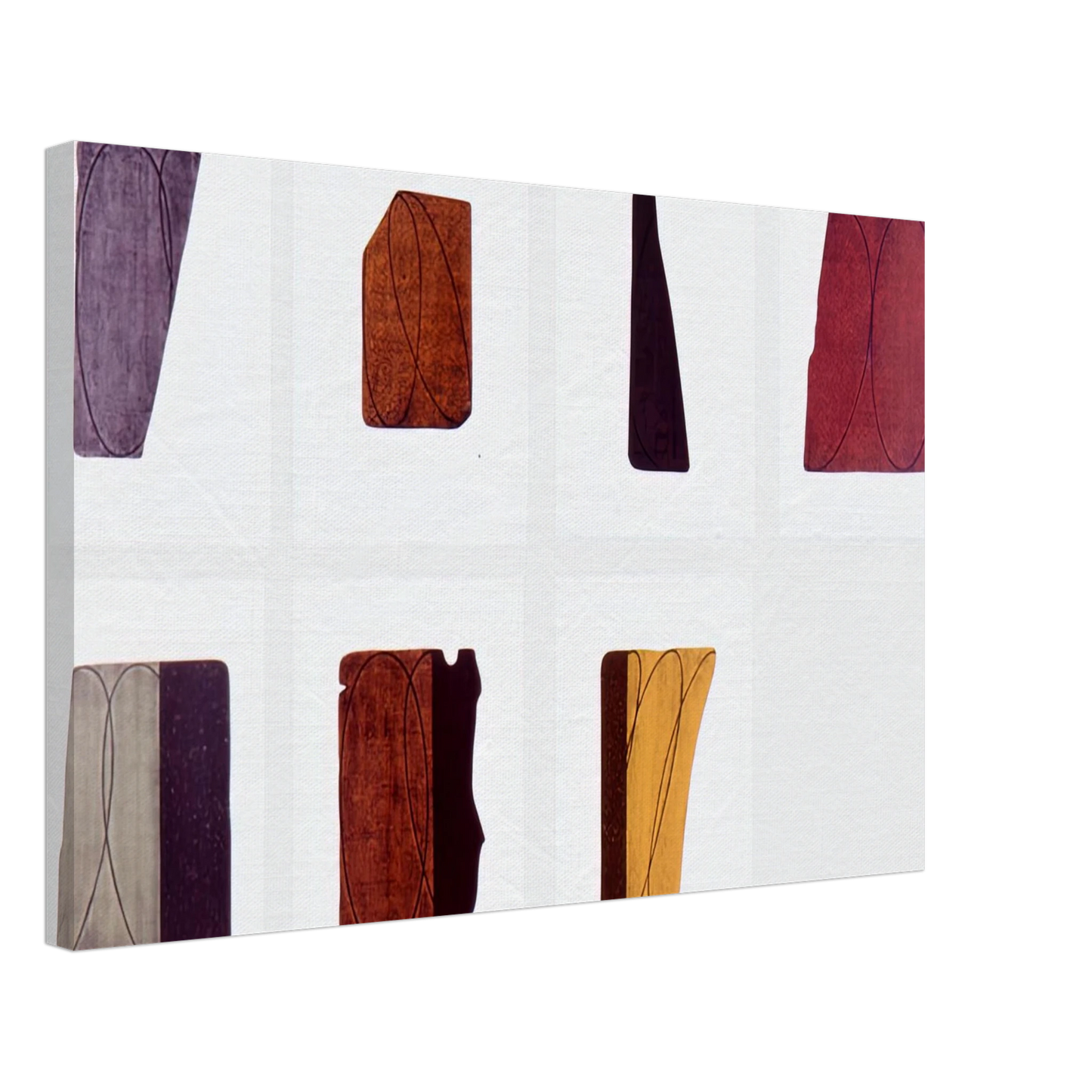 Robert Mangold - FRAGMENTS I VII 1998 Canvas - 70x100 cm / 28x40 inches-canvas