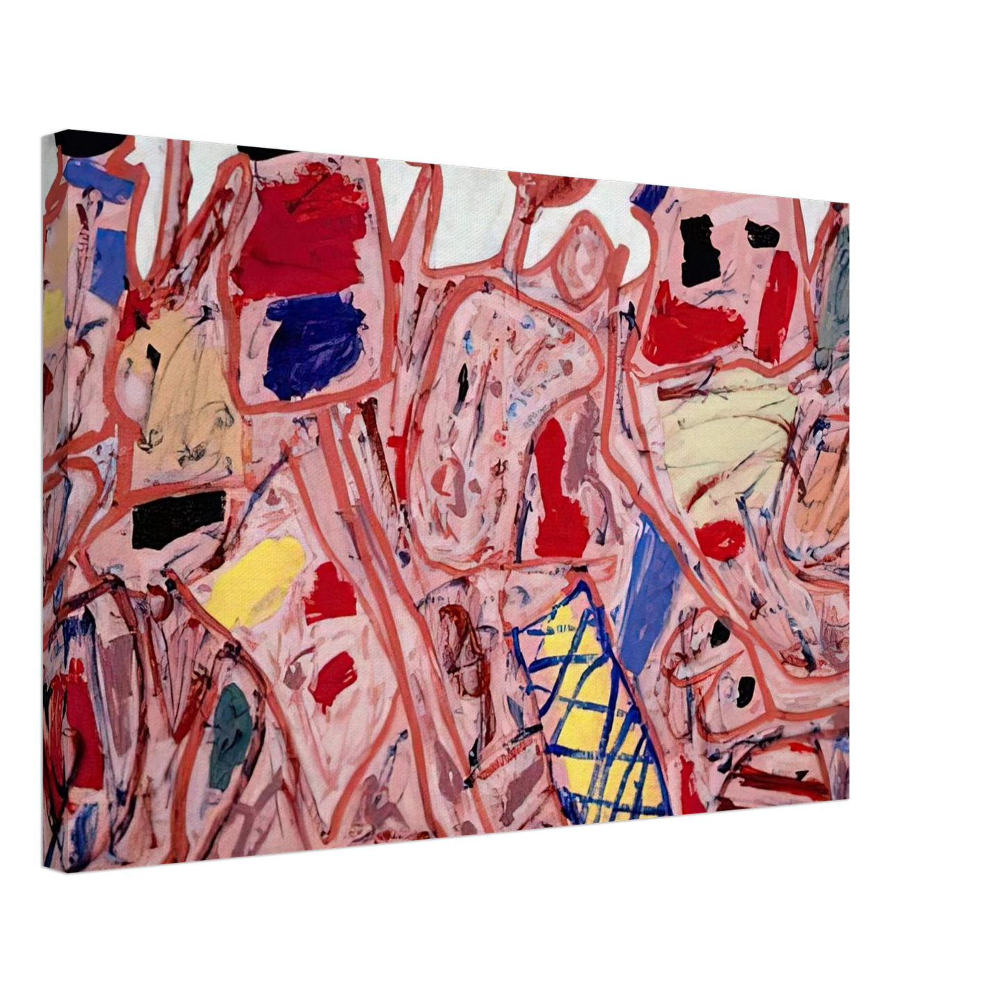 Jean Dubuffet - SUCCESSFUL CAMPAIGN Canvas - 70x100 cm / 28x40 inches-canvas