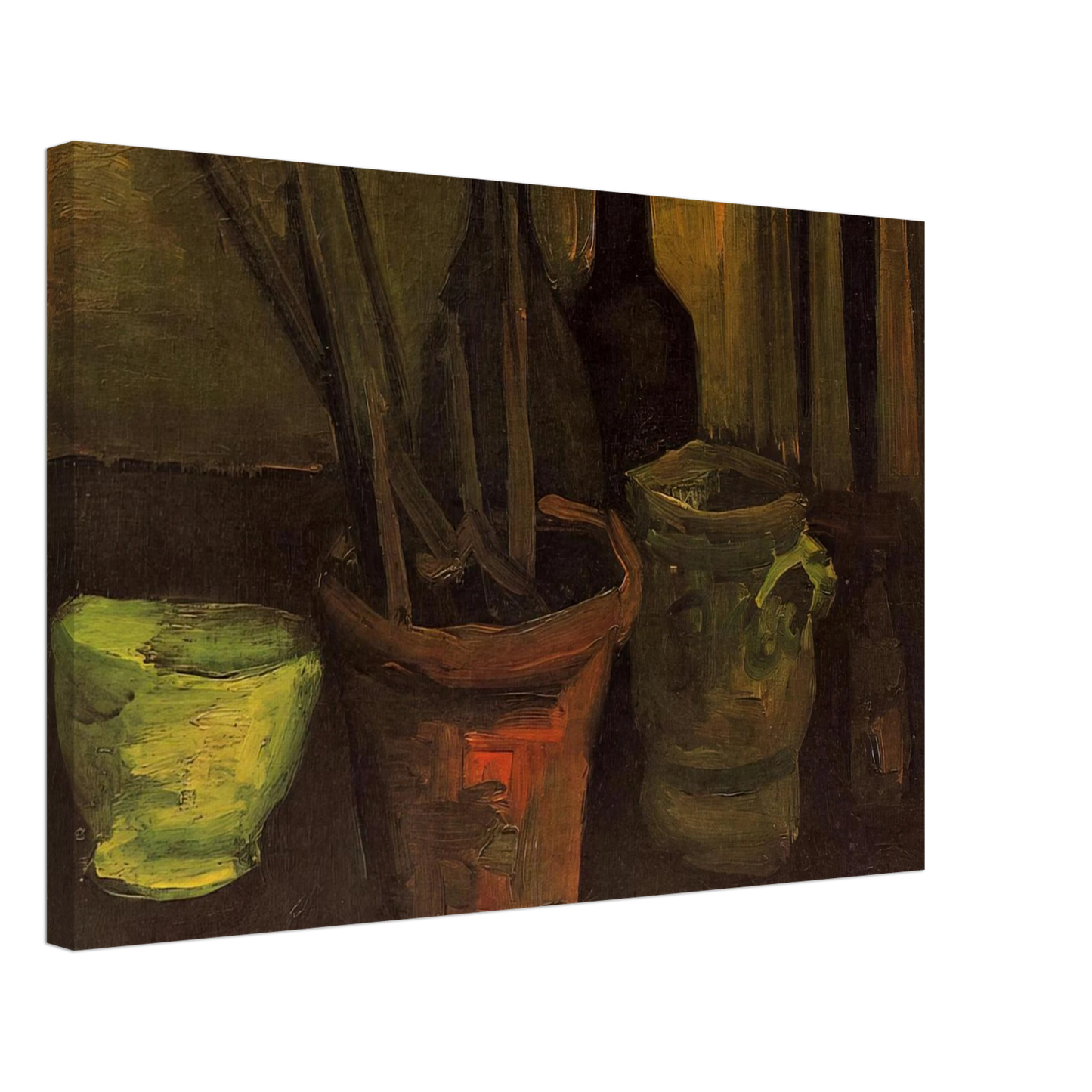 Vincent van Gogh - Still Life of Paintbrushes in a Flowerpot Canvas - 70x100 cm / 28x40 inches-canvas