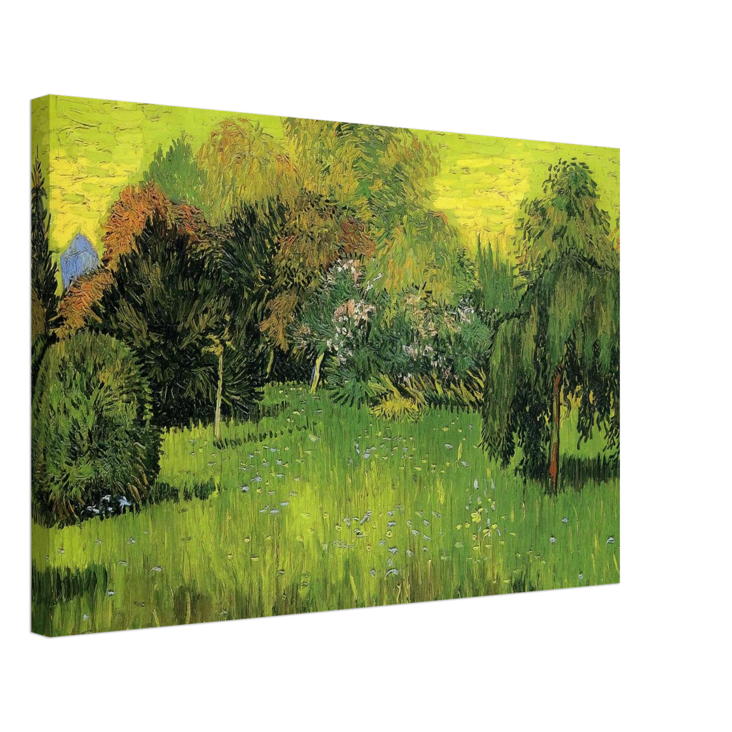 Vincent van Gogh - Public Park with Weeping Willow The Poet s Garden I Canvas - 70x100 cm / 28x40 inches-canvas