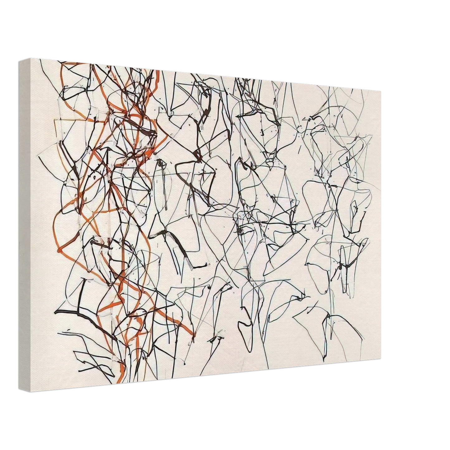 Brice Marden - Study for the Virgins - 1990 Canvas - 40x60 cm / 16x24 inches-canvas