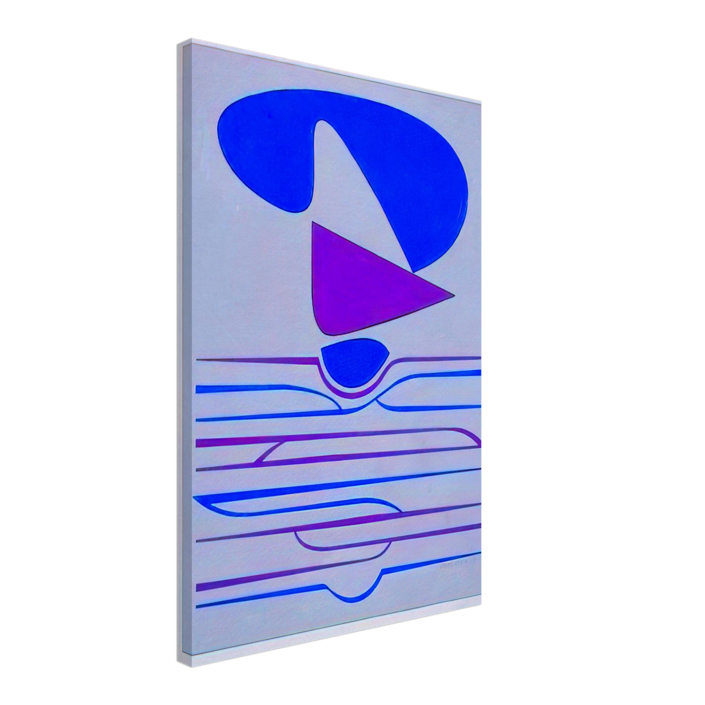 Victor Vasarely - Kateau - 1953 Canvas - 70x100 cm / 28x40 inches-canvas