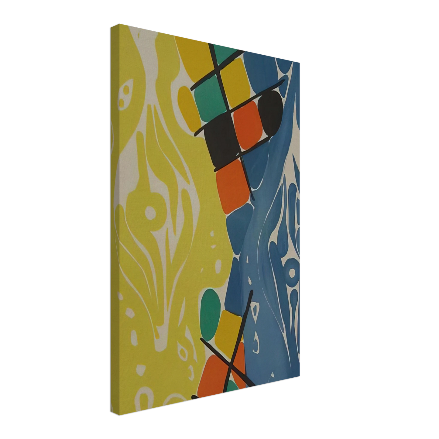 Ernst Wilhelm Nay - Farblitho 1966 - 21 NOR - 1966 Canvas - 40x60 cm / 16x24 inches-canvas