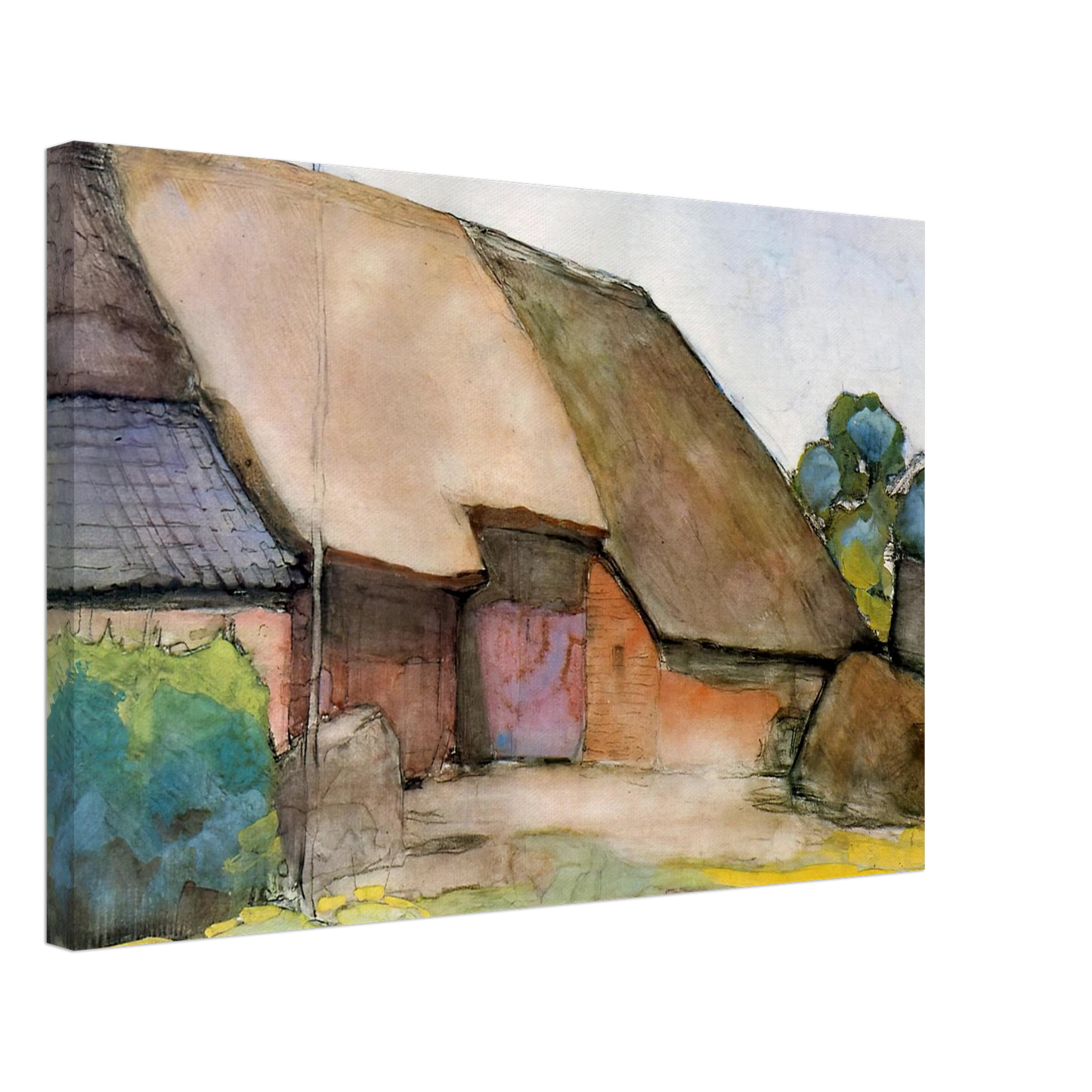 Piet Mondrian - Farm Sun Canvas - 70x100 cm / 28x40 inches-canvas