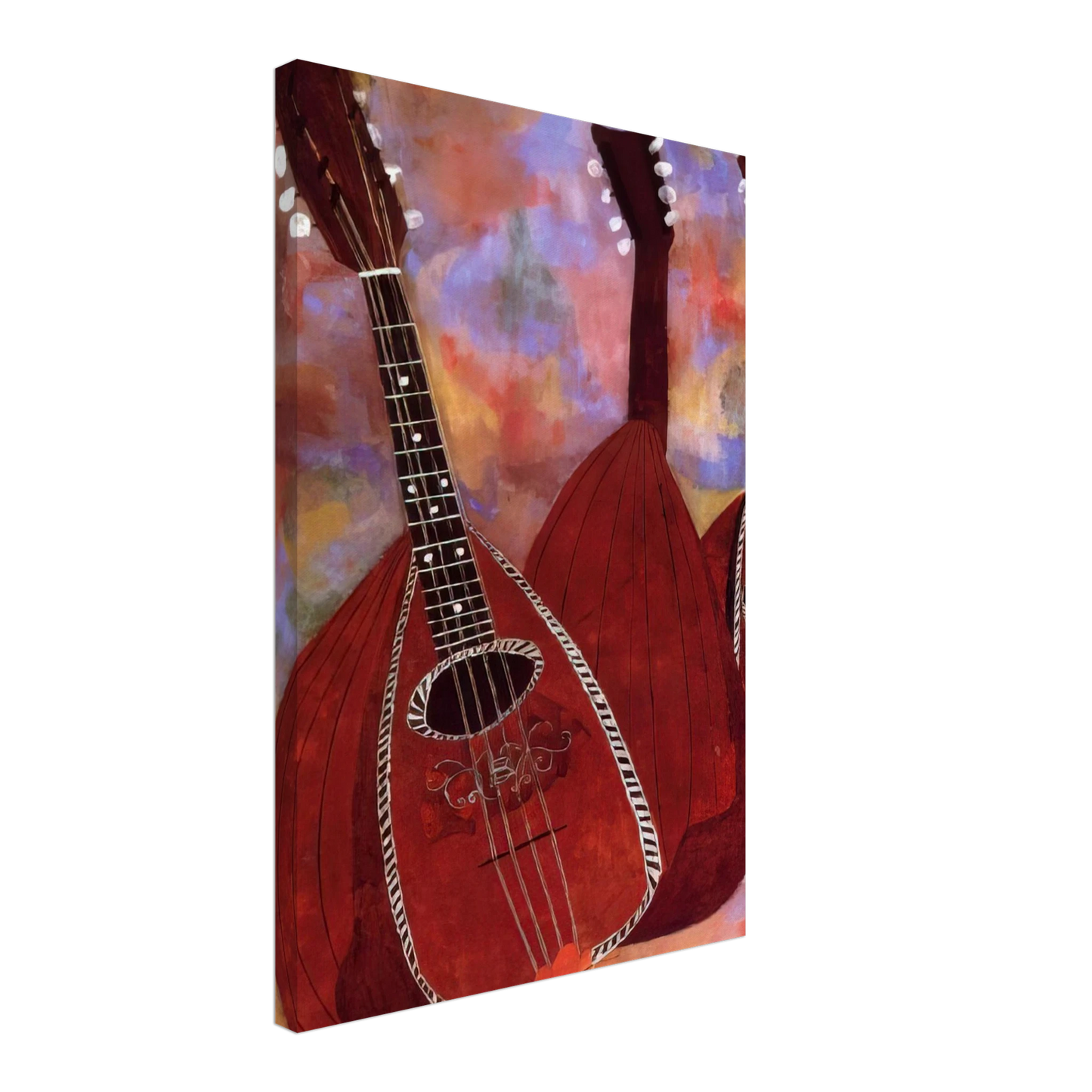 Ben Shahn - THREE LUTES Canvas - 40x60 cm / 16x24 inches-canvas