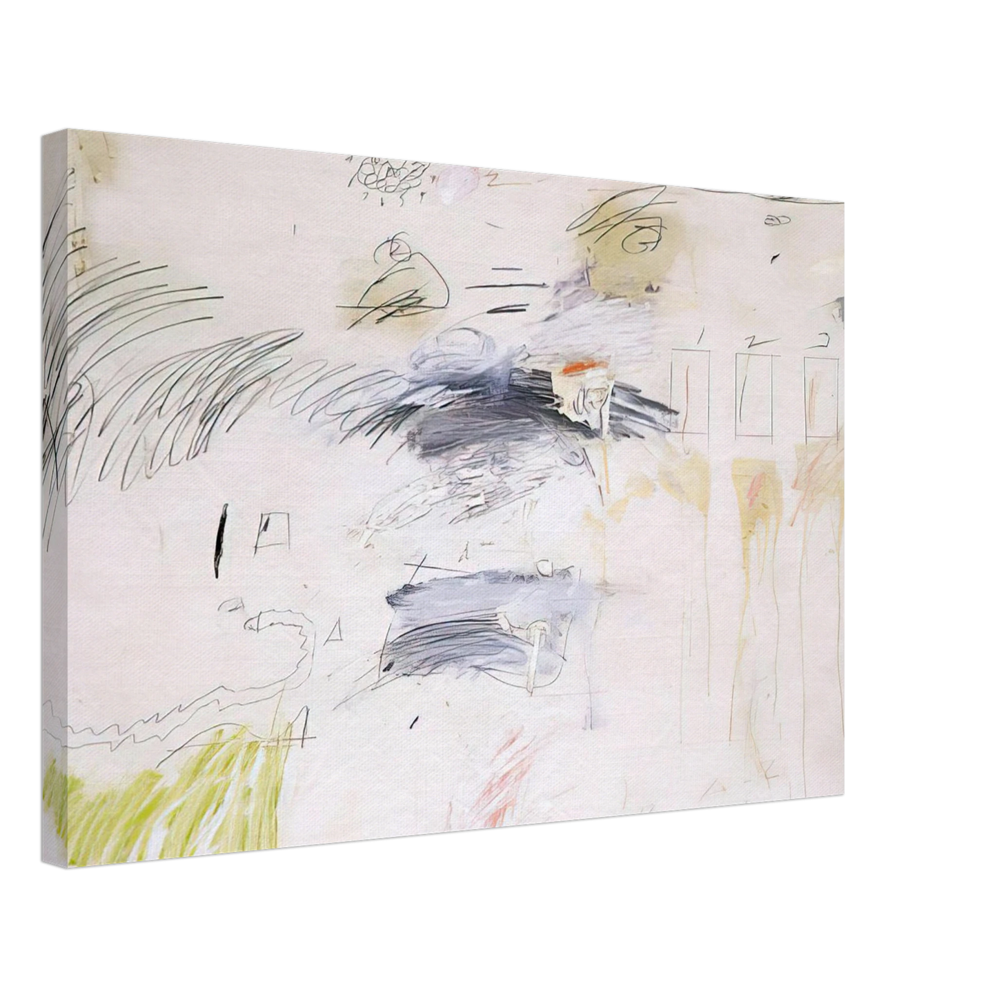 Cy Twombly - Untitled, Rome Canvas - 70x100 cm / 28x40 inches-canvas