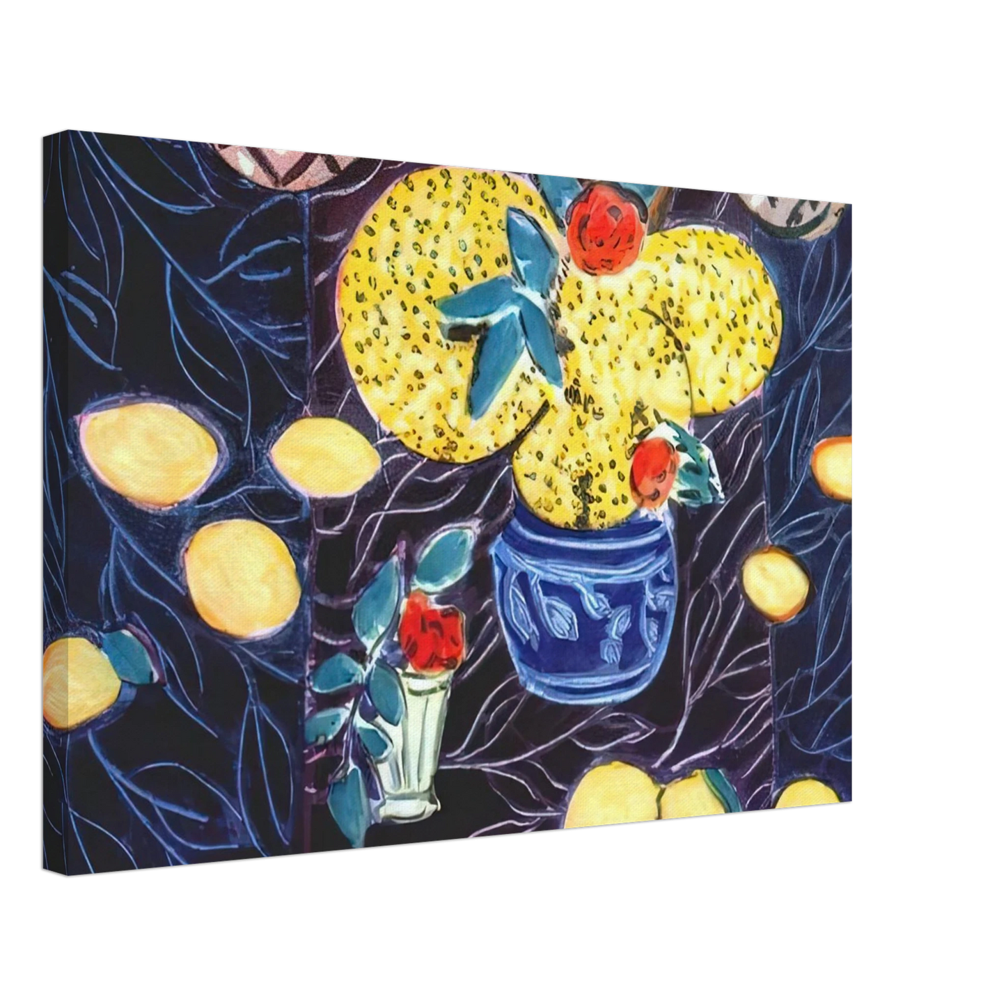 Henri Matisse - LEMONS AND MIMOSA 1944 Canvas - 70x100 cm / 28x40 inches-canvas