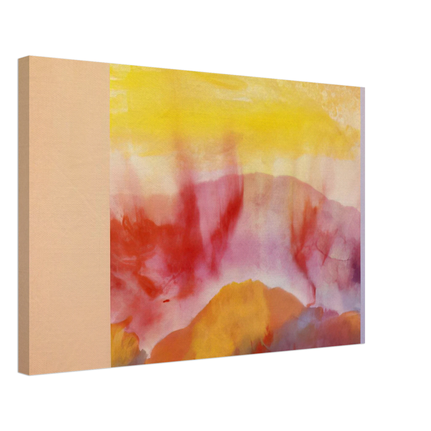 Ronnie Landfield - Mountain Morning - 1993 Canvas - 40x60 cm / 16x24 inches-canvas