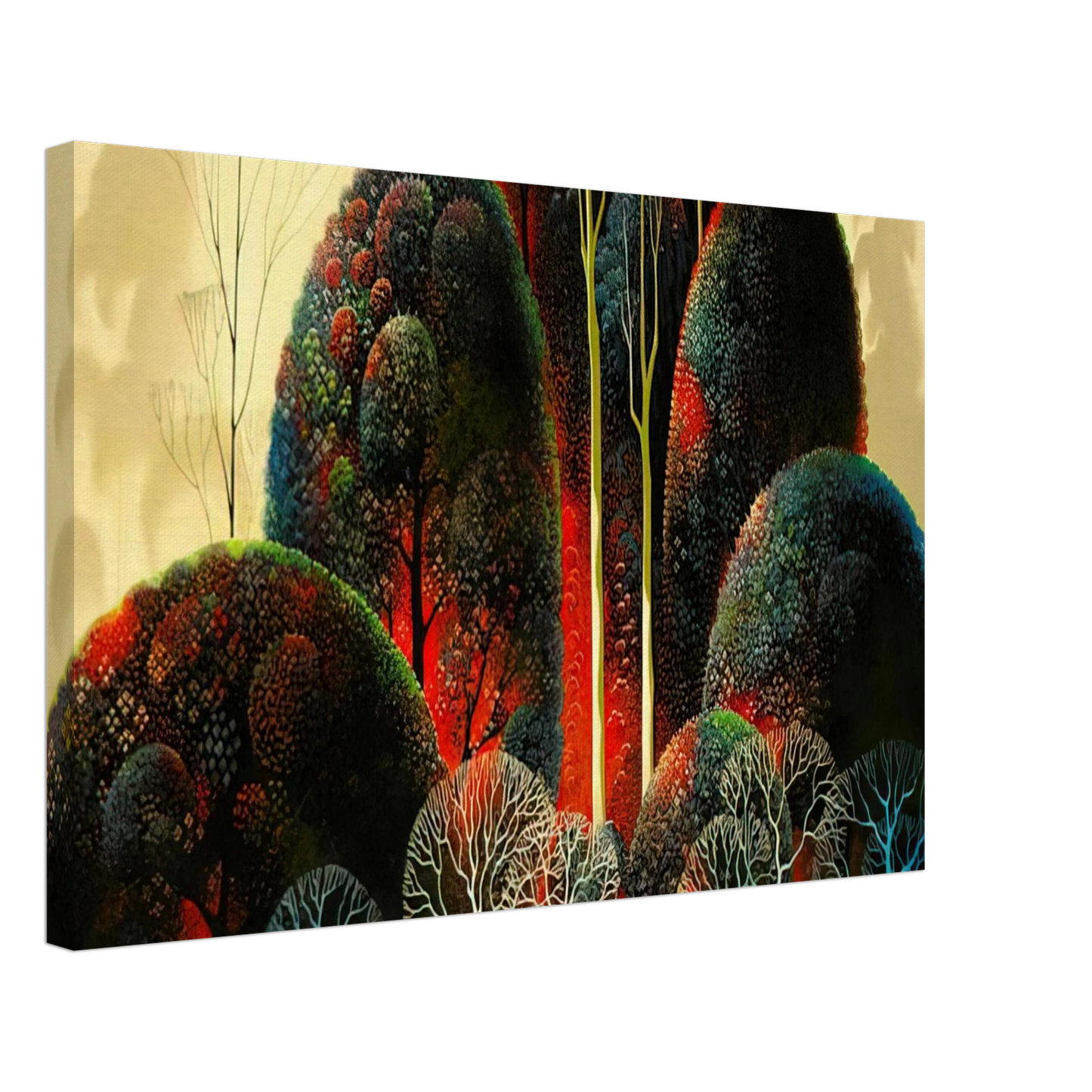 Eyvind Earle - California Orchid Canvas - 70x100 cm / 28x40 inches-canvas