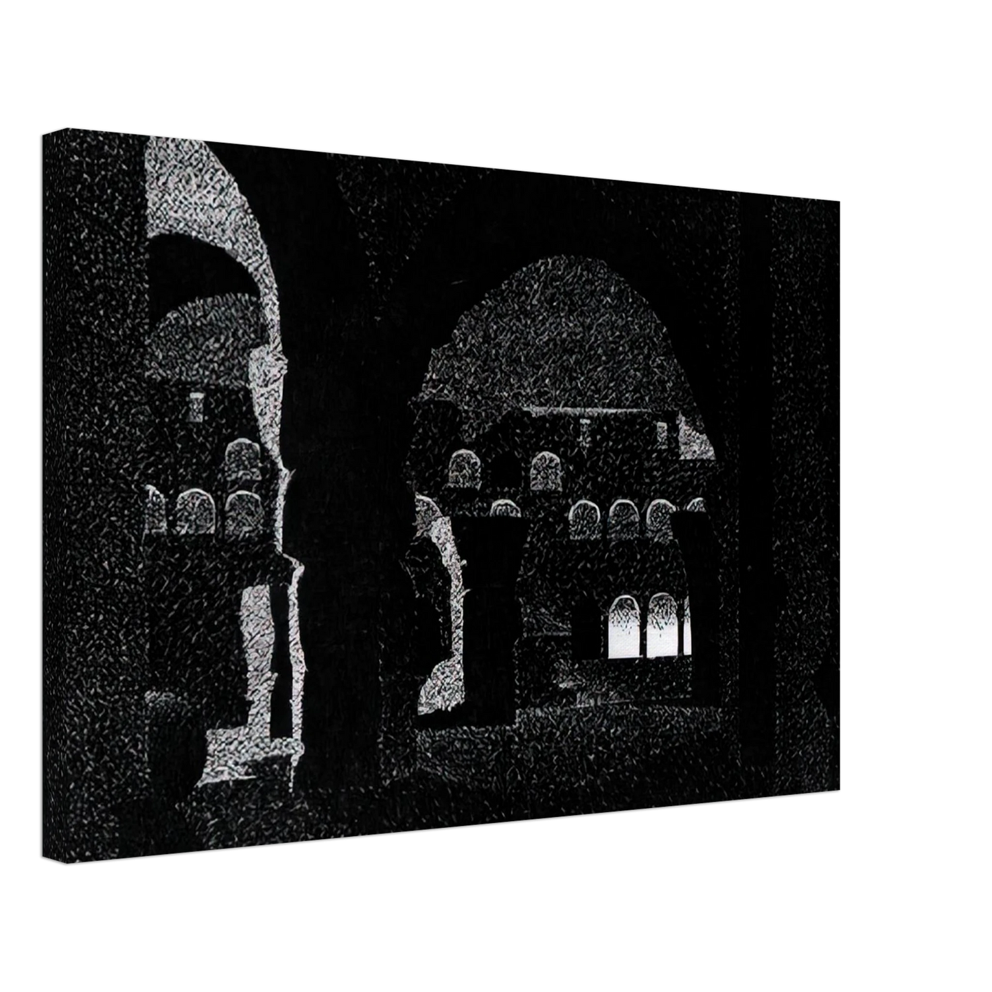 MC Escher - NOCTURNAL ROME COLOSSEUM Canvas - 70x100 cm / 28x40 inches-canvas
