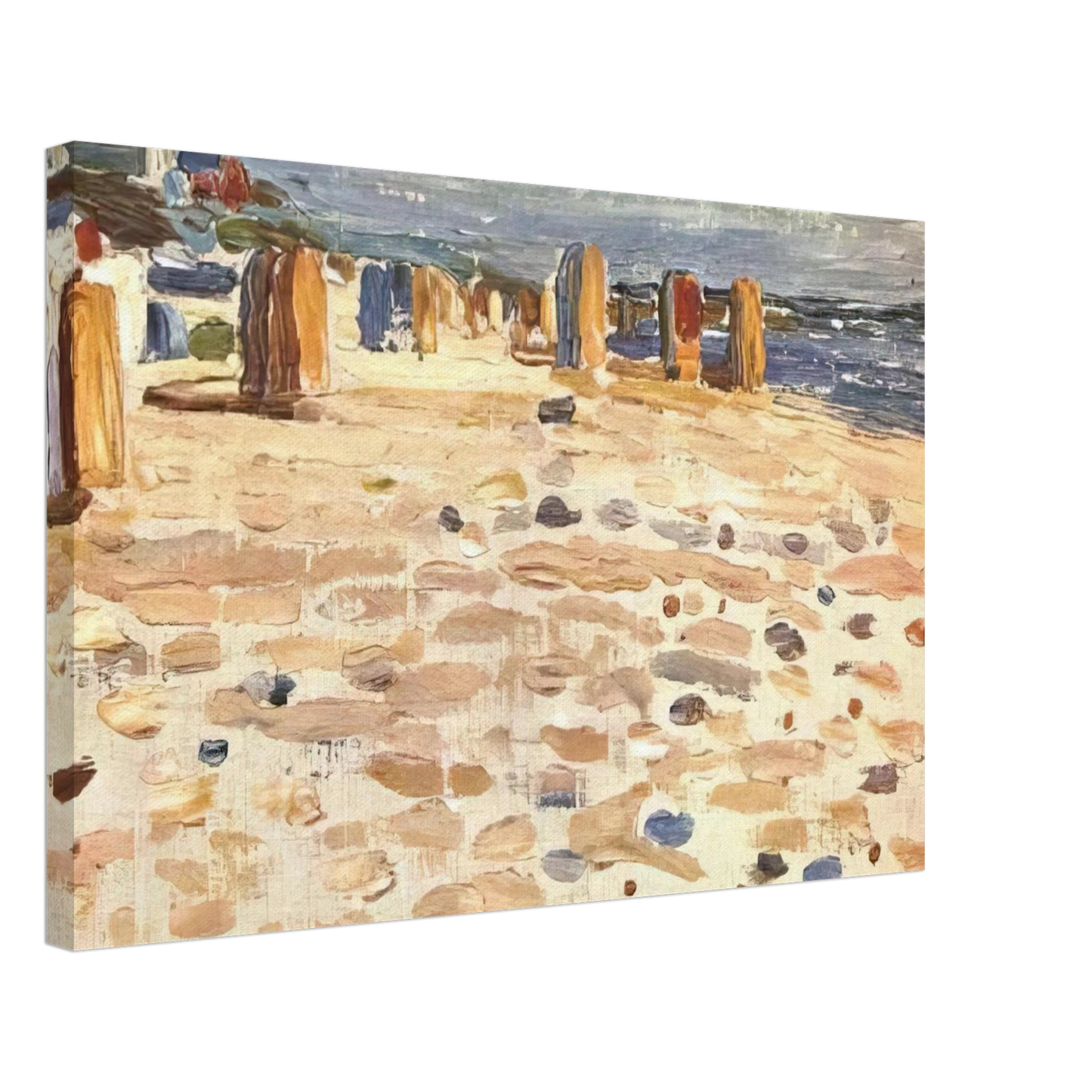 Wassily Kandinsky - BEACH BASKETS IN HOLLAND 1904 Canvas - 70x100 cm / 28x40 inches-canvas