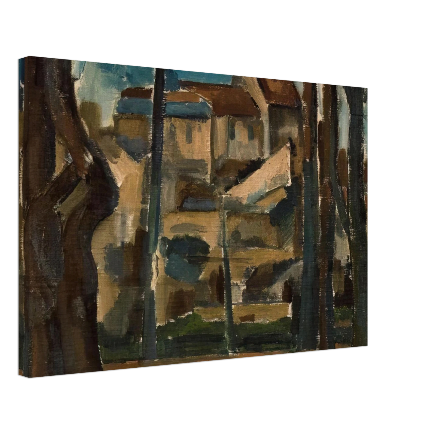 Andre Derain - LANDSCAPE OF CARRI RES 1909 Canvas - 40x60 cm / 16x24 inches-canvas