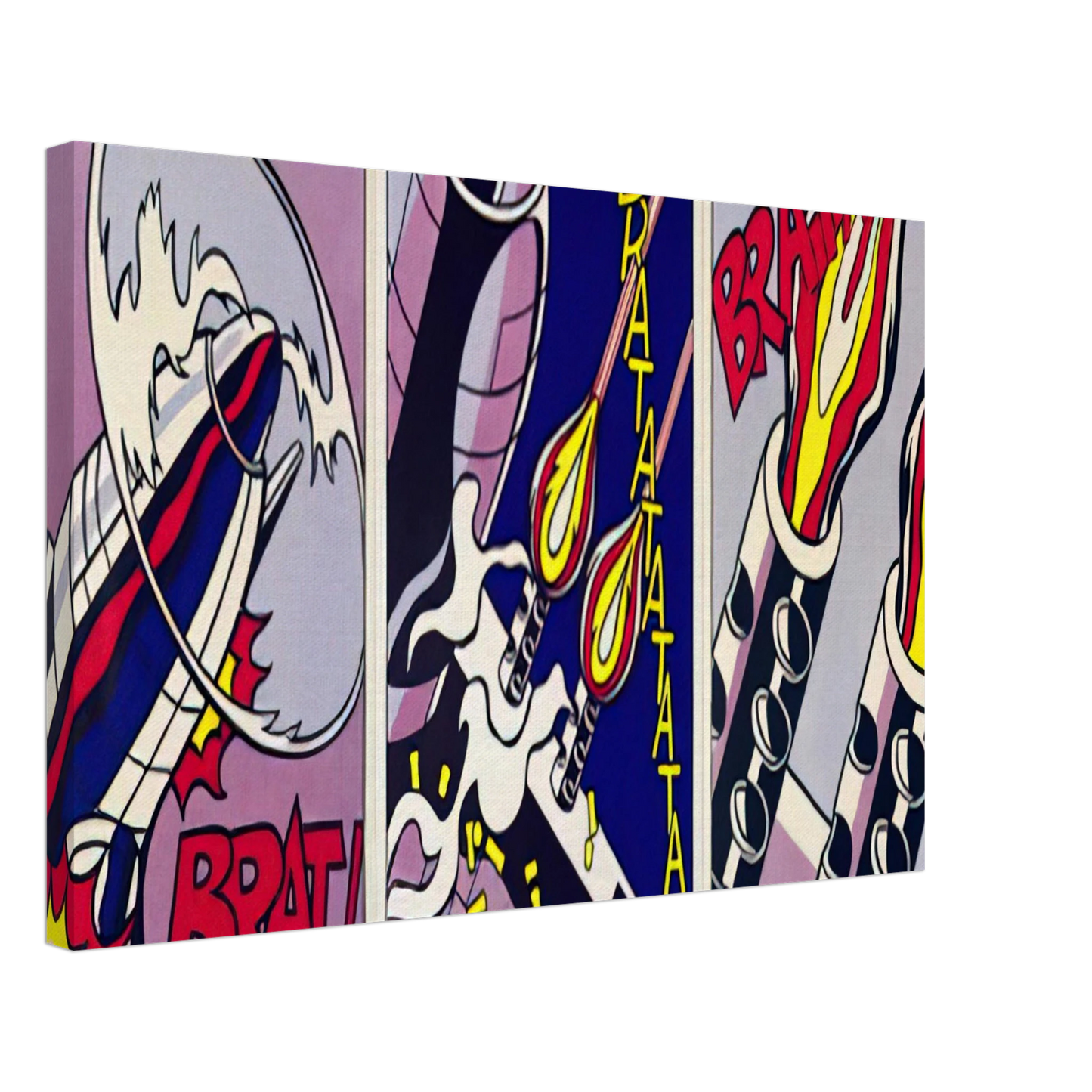 Roy Lichtenstein - AS I OPENED FIRE 1964 Canvas - 40x60 cm / 16x24 inches-canvas