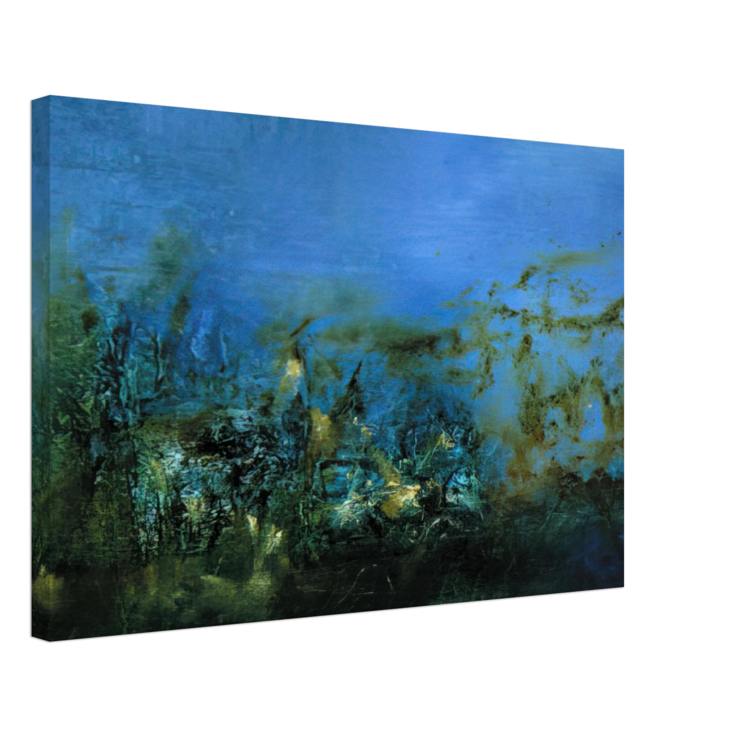 Zao Wou-Ki - 14 10 2002 2002 Canvas - 40x60 cm / 16x24 inches-canvas
