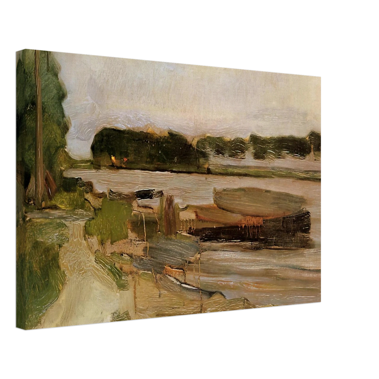 Piet Mondrian - At the Amstel Sun Canvas - 40x60 cm / 16x24 inches-canvas