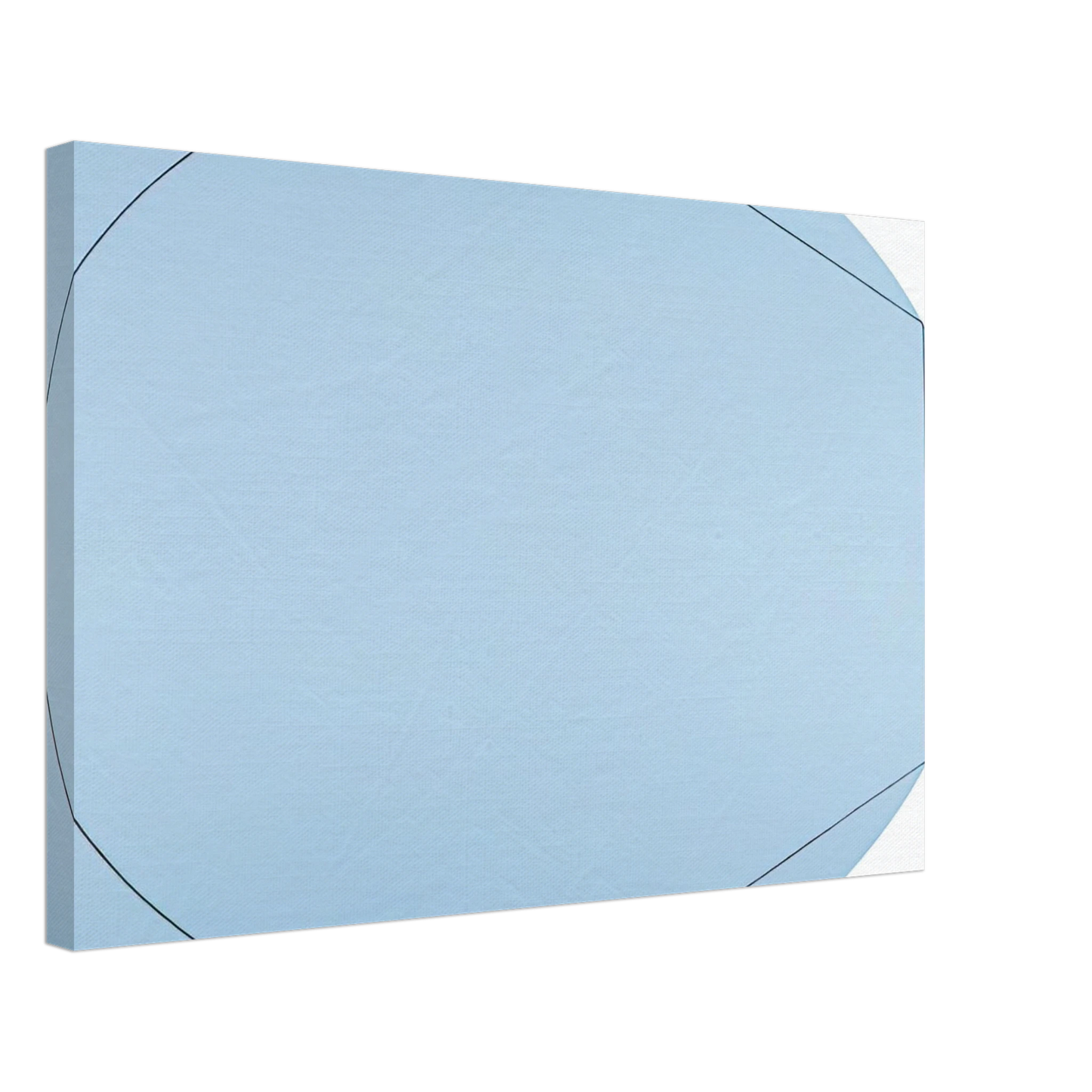 Robert Mangold - CIRCLE IN AND OUT OF A POLYGON 2 1973 Canvas - 40x60 cm / 16x24 inches-canvas