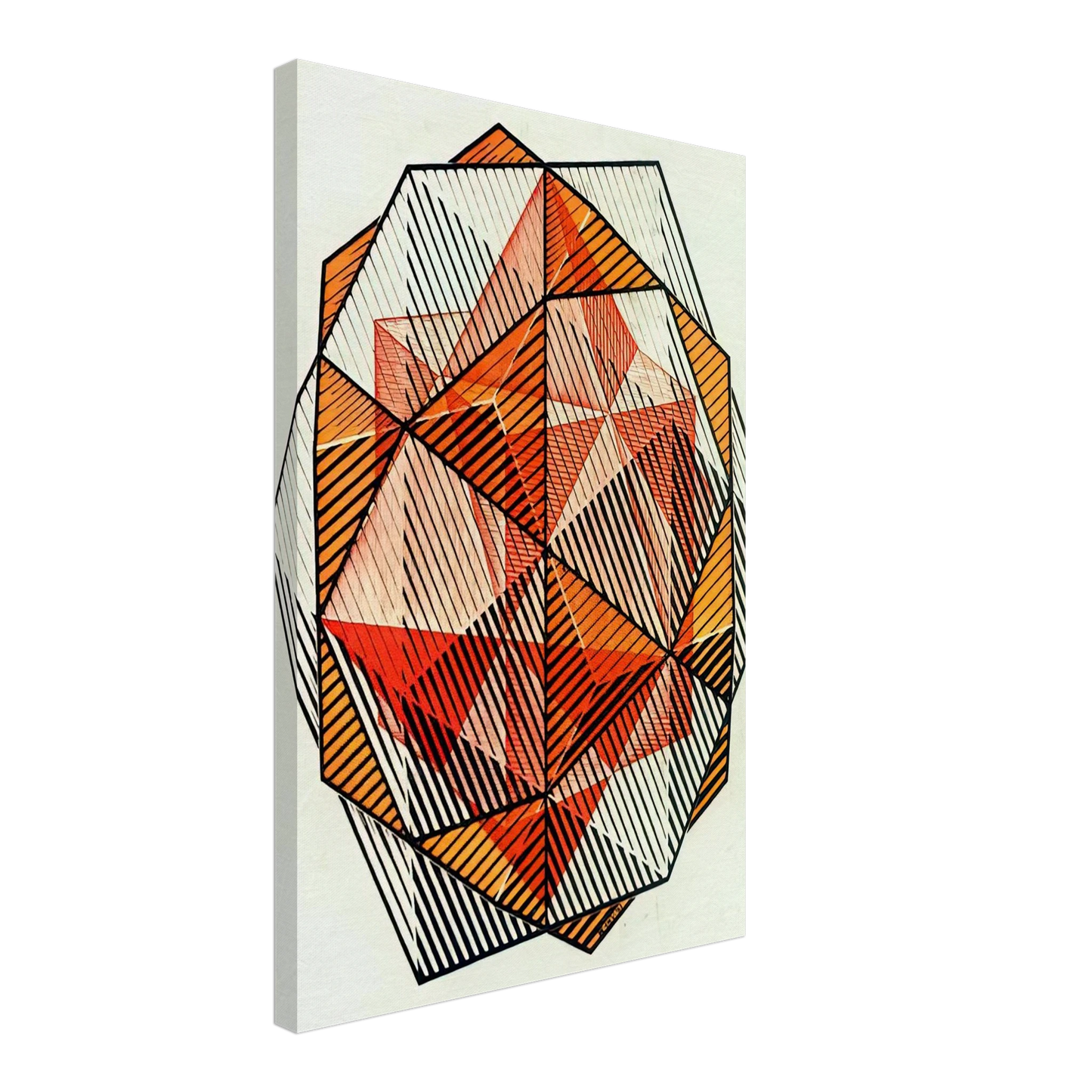 MC Escher - FOUR REGULAR SOLIDS Canvas - 40x60 cm / 16x24 inches-canvas