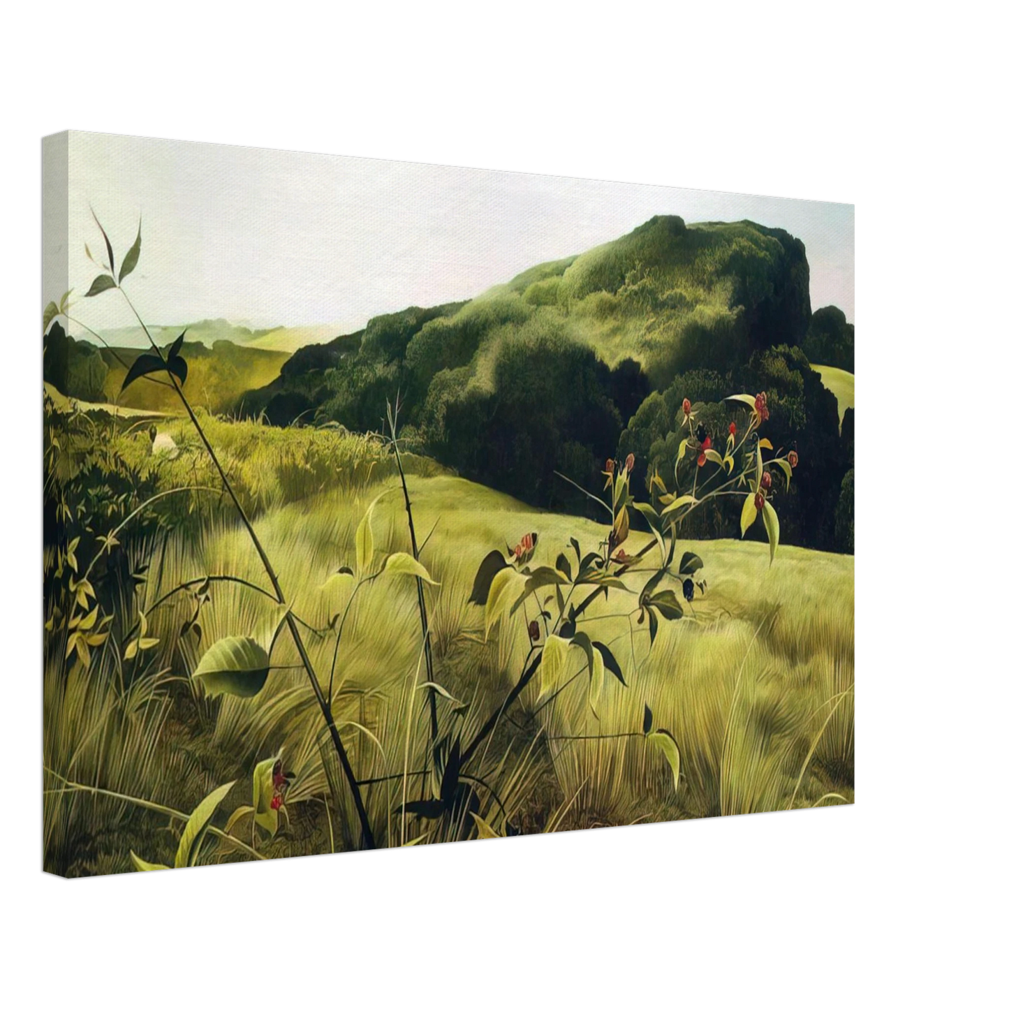 Andrew Wyeth - BLACKBERRY PICKER Canvas - 40x60 cm / 16x24 inches-canvas