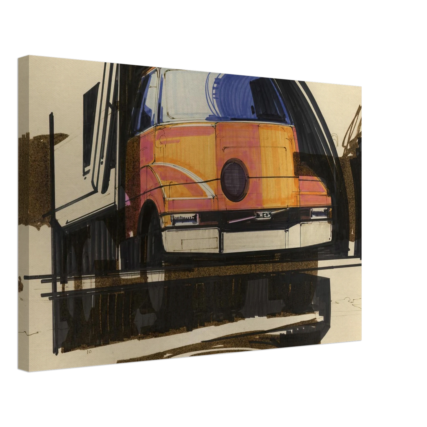 Syd Mead - Syd Mead Canvas - 70x100 cm / 28x40 inches-canvas