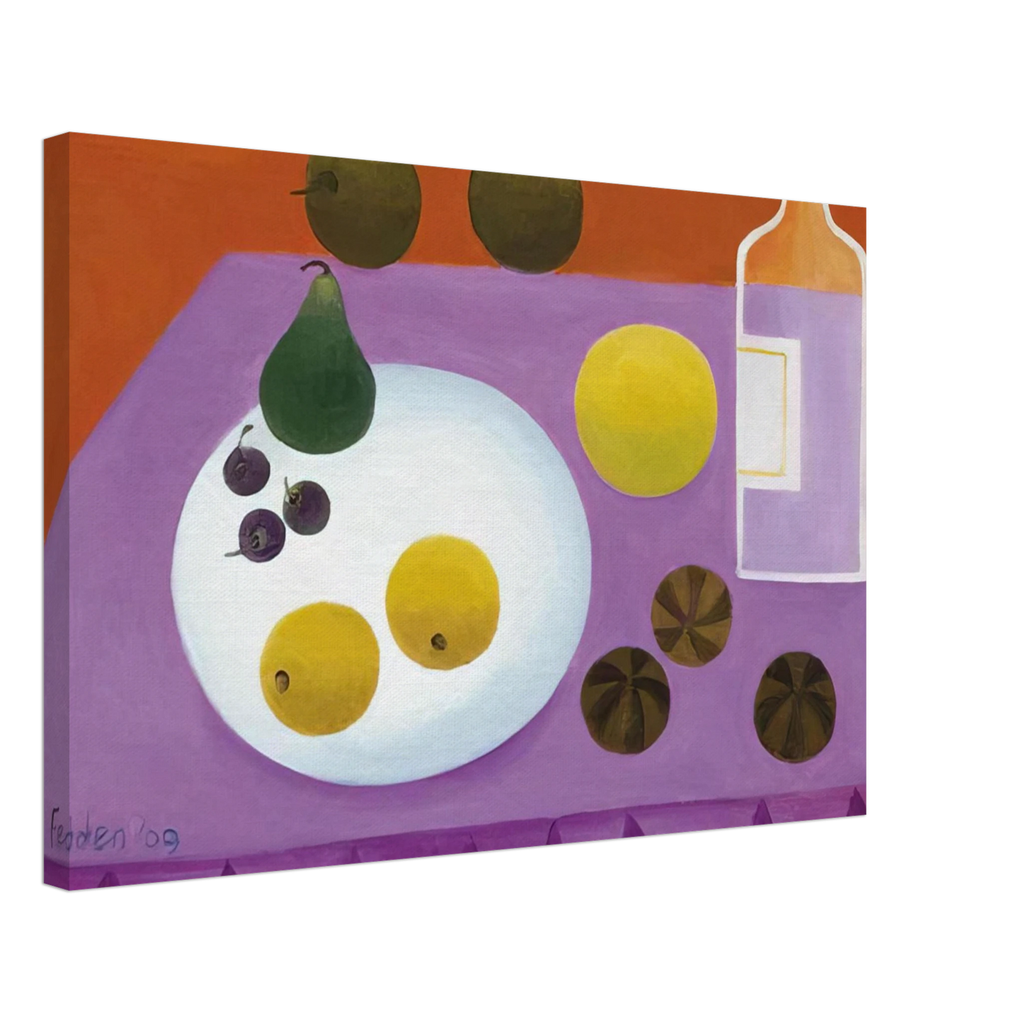 Mary Fedden - Fruit - 2009 Canvas - 40x60 cm / 16x24 inches-canvas