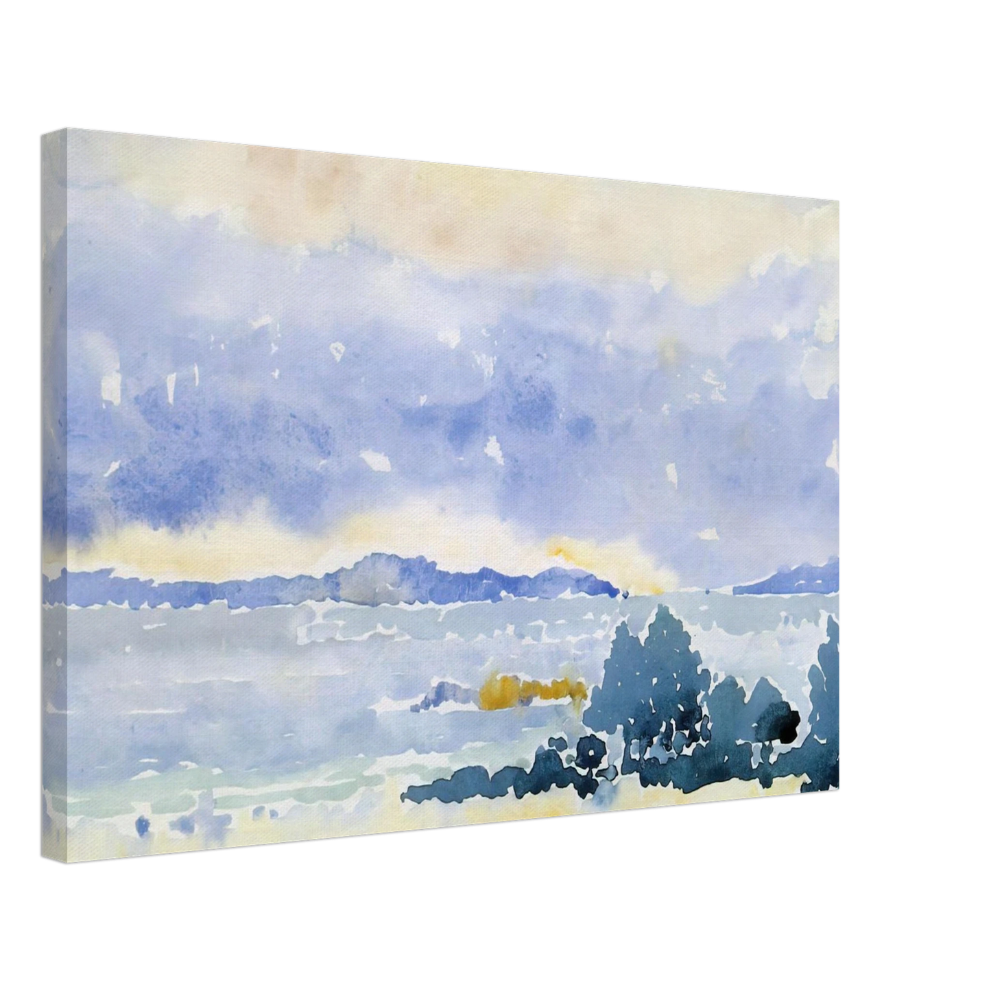 Henri-Edmond Cross - Land by the Sea Canvas - 40x60 cm / 16x24 inches-canvas