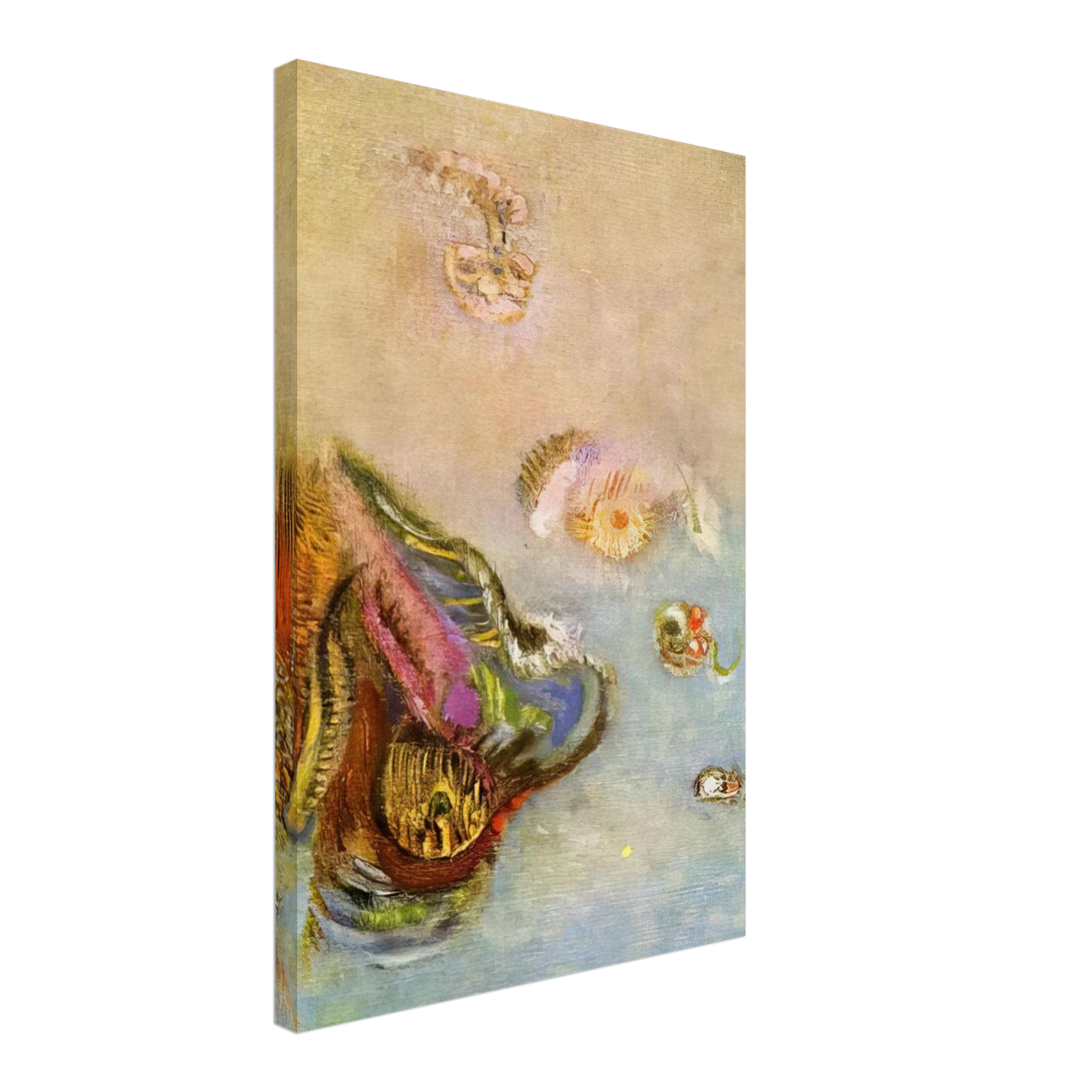 Odilon Redon - ANIMALS OF THE SEA 1910 Canvas - 70x100 cm / 28x40 inches-canvas