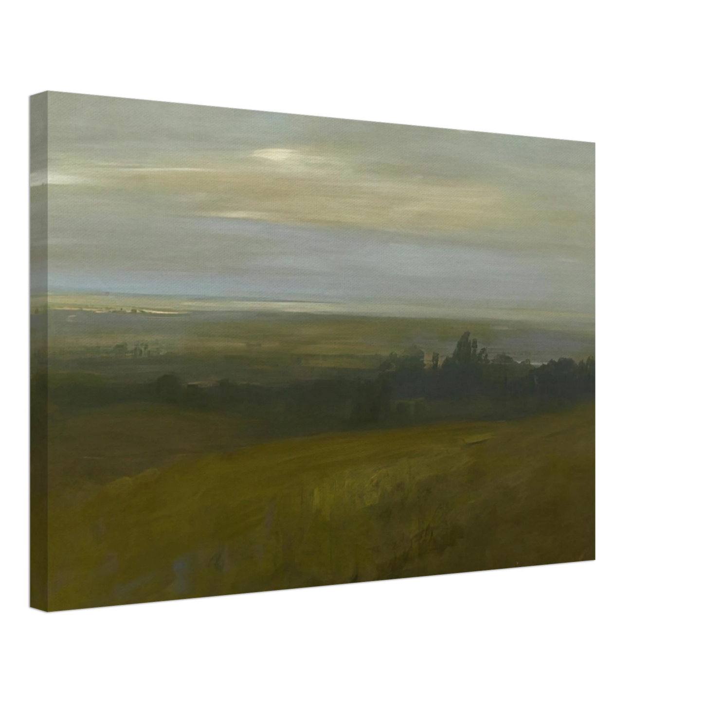 Xavier Martinez - San Leandro Bay - Tonalism Canvas - 40x60 cm / 16x24 inches-canvas
