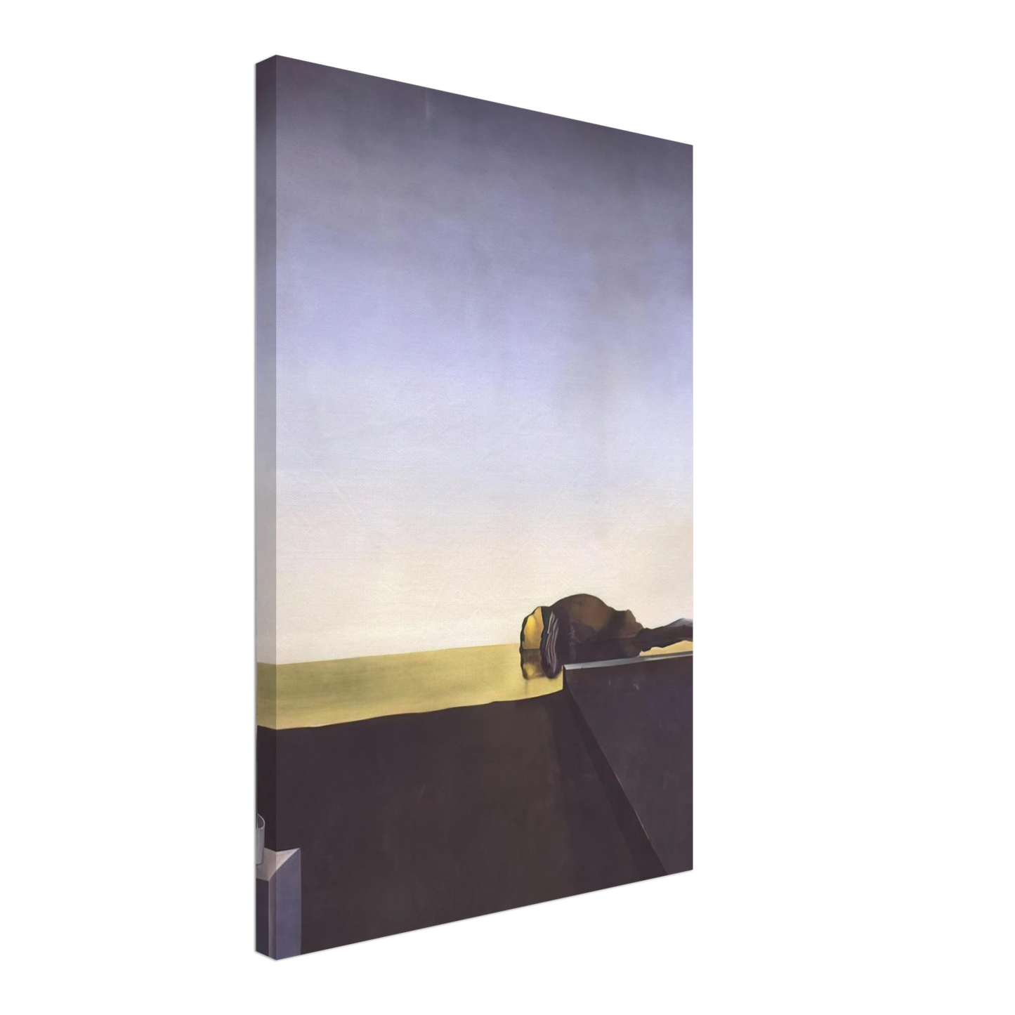 Salvador Dali - THE TRUE PAINTING OF THE ISLE OF THE DEAD BY ARNOLD B%C3%B6CKLIN AT THE HOUR OF THE ANGELUS Canvas - 40x60 cm / 16x24 inches-canvas