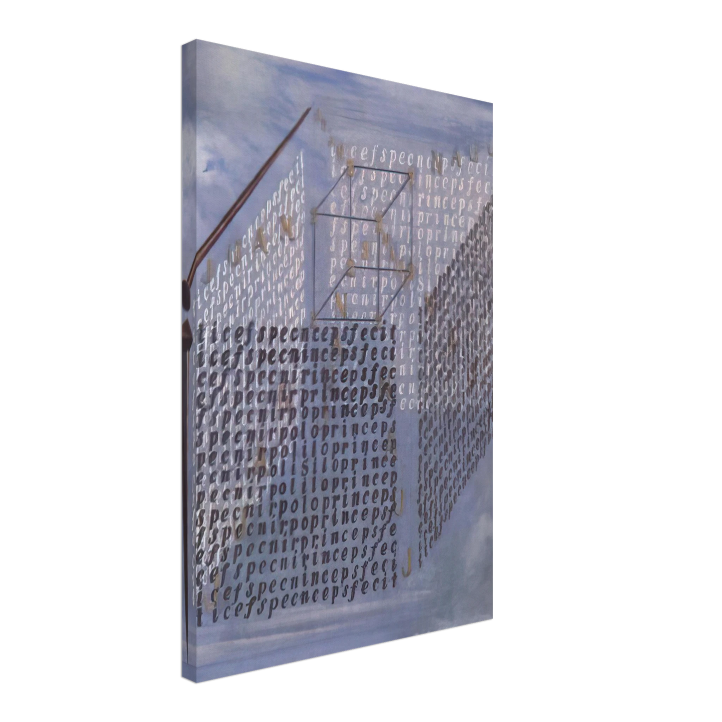 Salvador Dali - A PROPOS OF THE TREATISE ON CUBIC FORM BY JUAN DE HERRERA Canvas - 70x100 cm / 28x40 inches-canvas