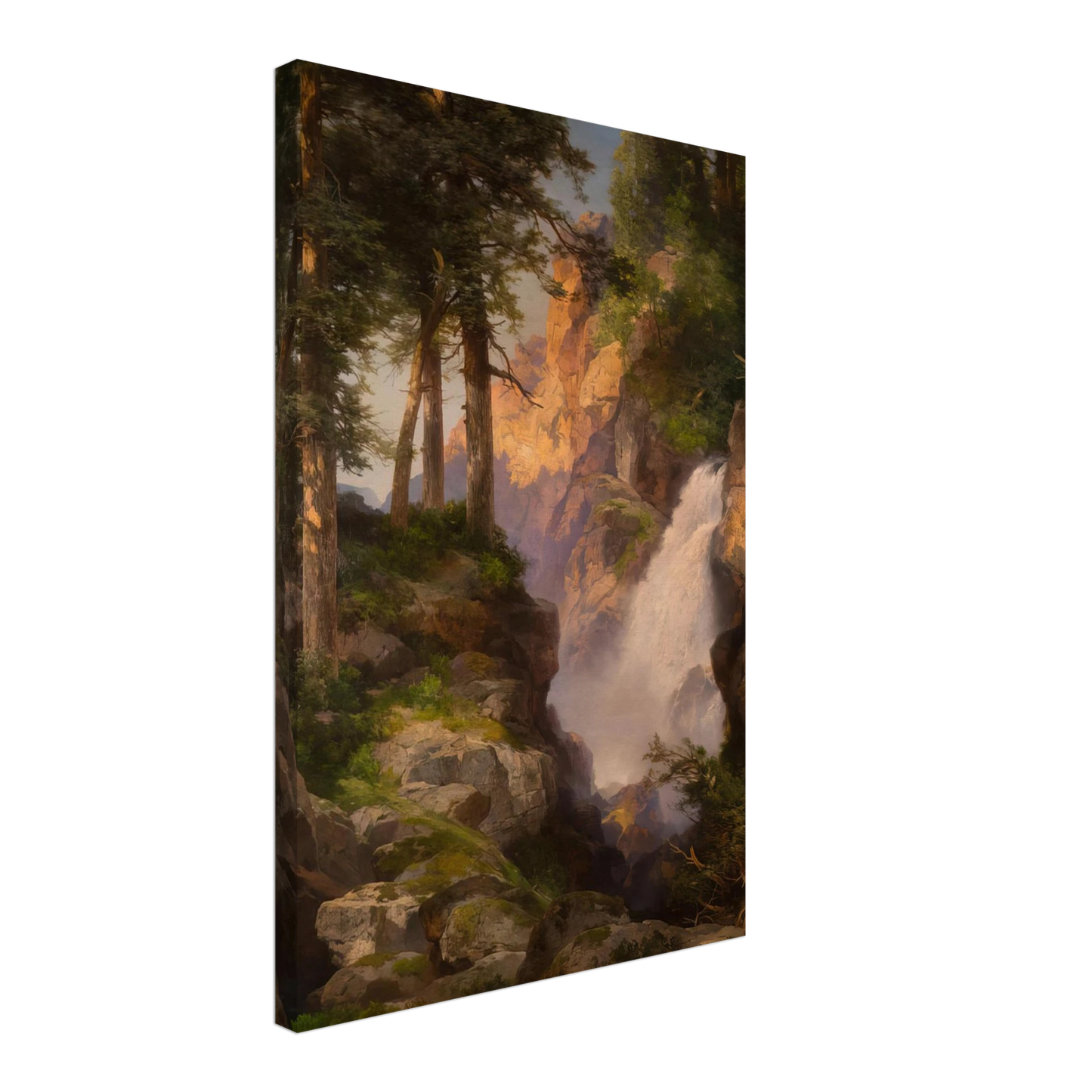 Thomas Moran - Falls at Toltec Gorge Canvas - 40x60 cm / 16x24 inches-canvas