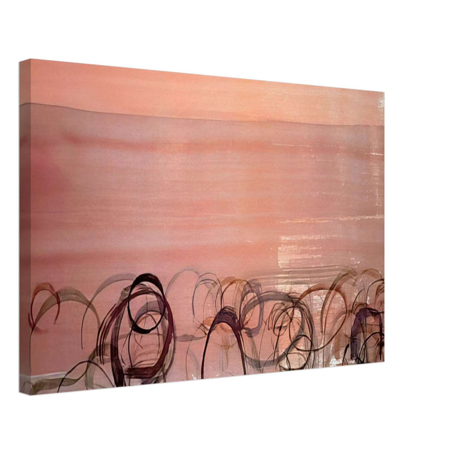 John Cage - New River Watercolor, Series IV, #4 - 1988 Canvas - 40x60 cm / 16x24 inches-canvas