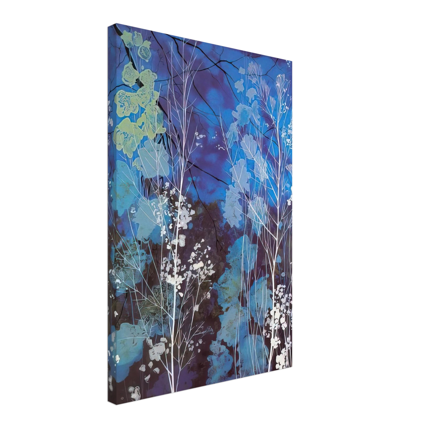 Eyvind Earle - Delphinium Canvas - 70x100 cm / 28x40 inches-canvas