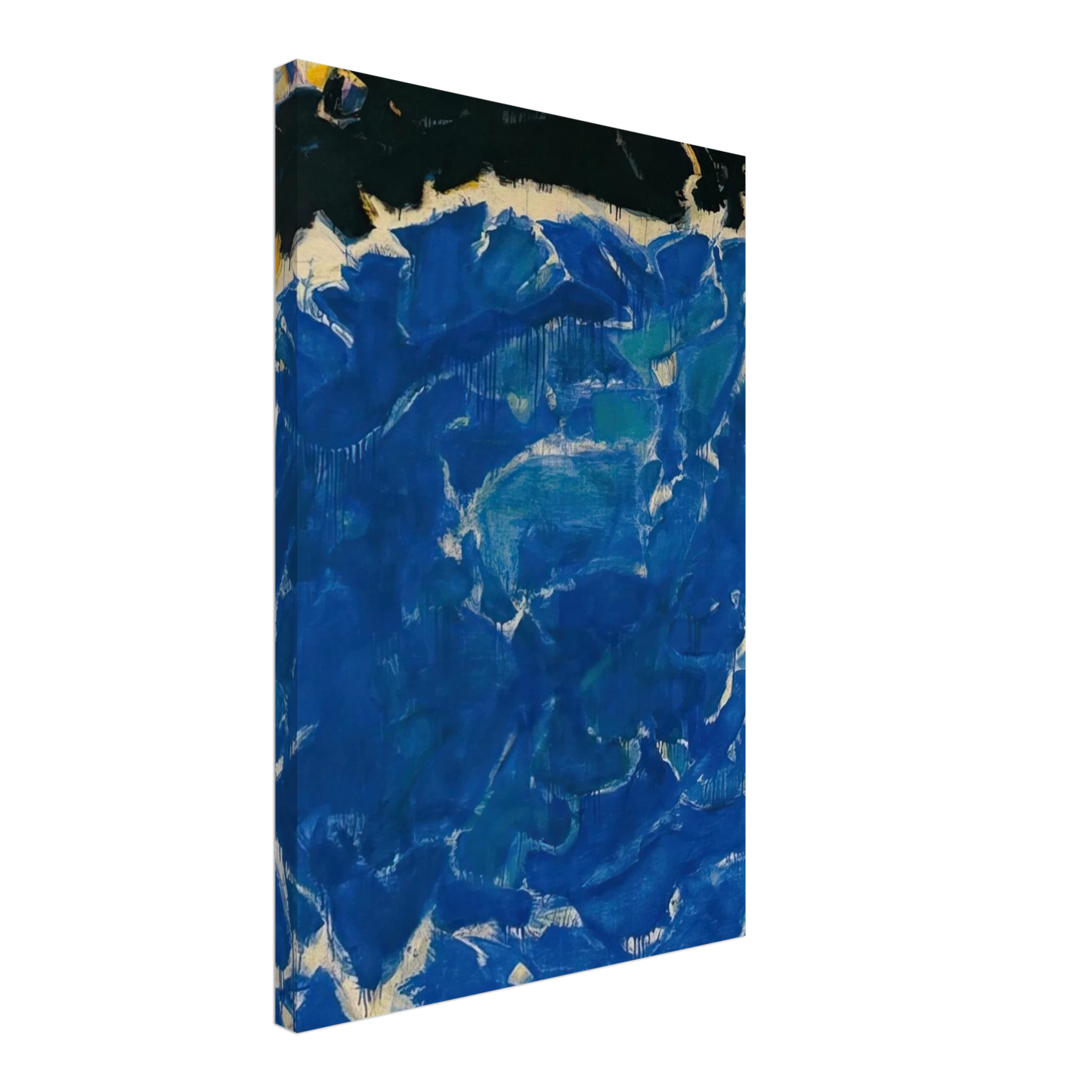 Sam Francis - Deep Blue and Black Canvas - 70x100 cm / 28x40 inches-canvas