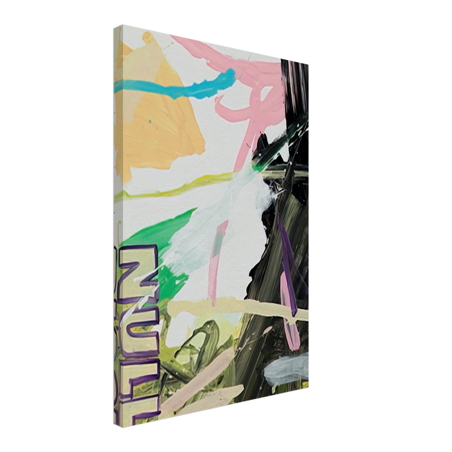 Michel Majerus - MoM Block Nr. 86 - 1999 Canvas - 70x100 cm / 28x40 inches-canvas