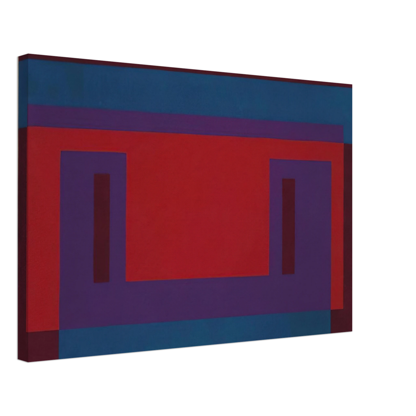 Josef Albers - RED WALL 1956 Canvas - 70x100 cm / 28x40 inches-canvas