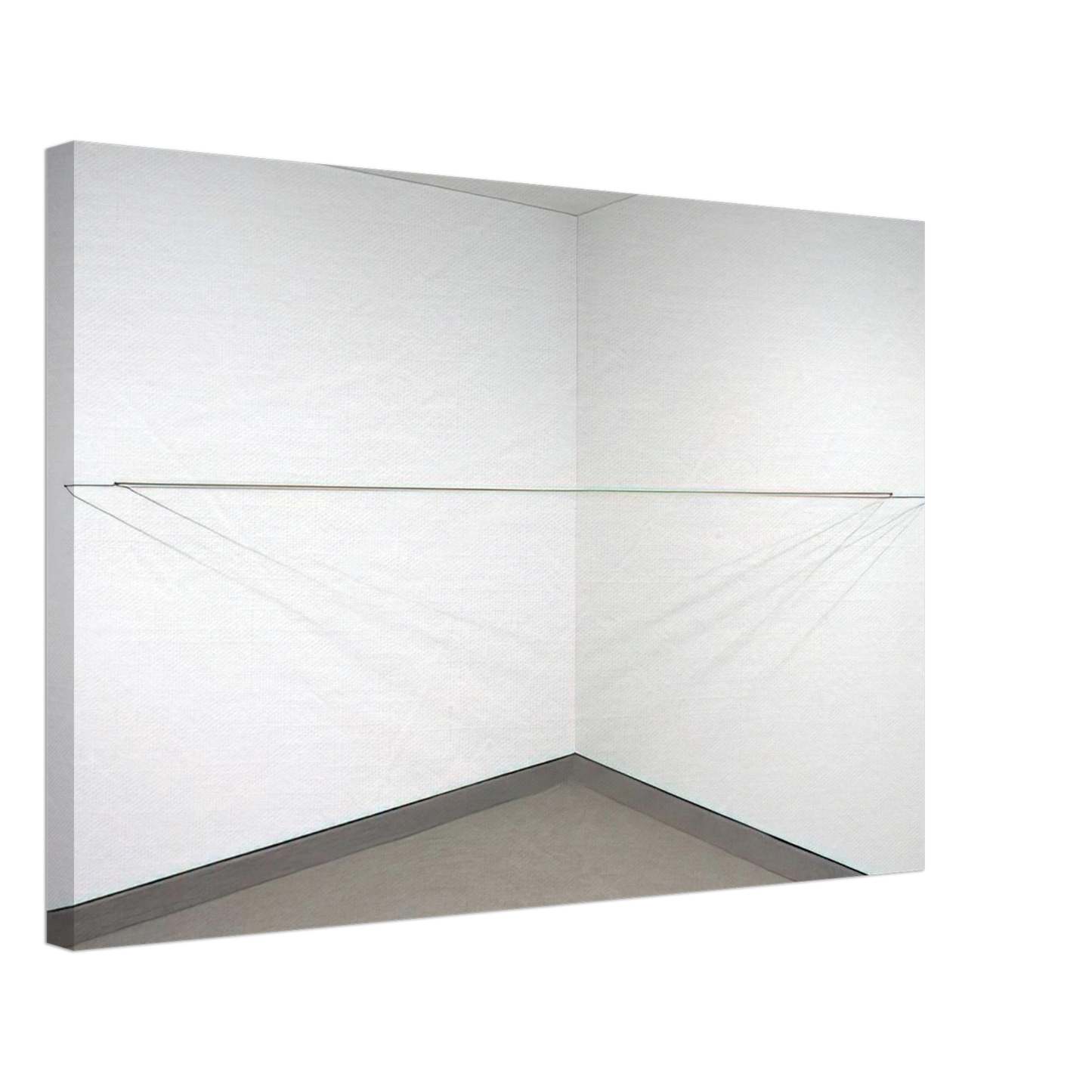 Fred Sandback - Untitled - 1972 Canvas - 70x100 cm / 28x40 inches-canvas