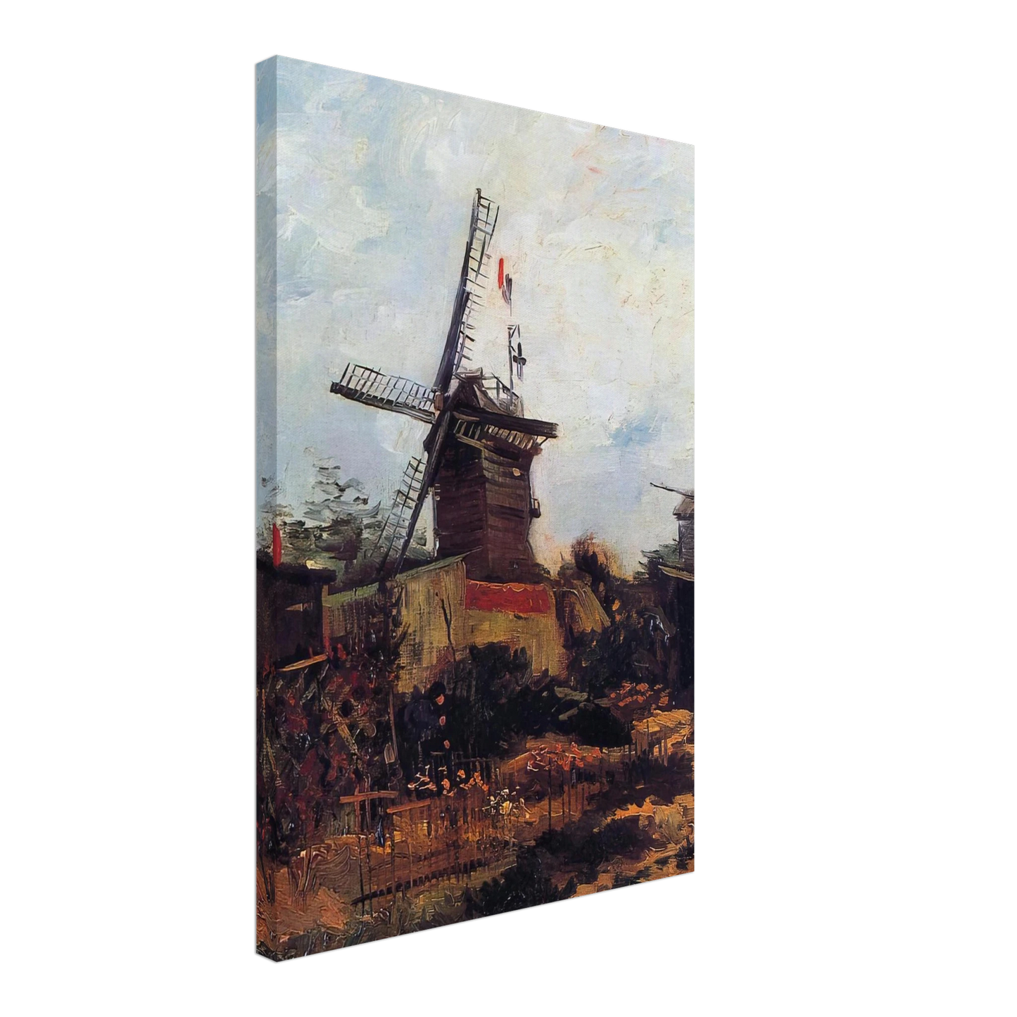 Vincent van Gogh - The Mill of Blute End Canvas - 40x60 cm / 16x24 inches-canvas