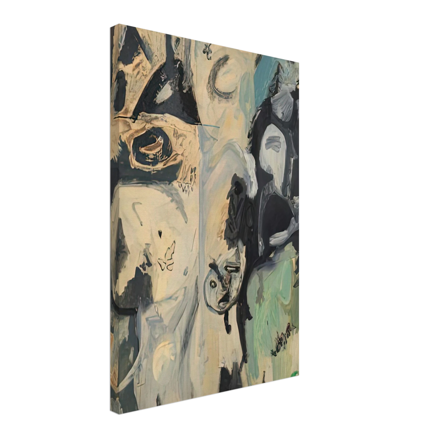 Helen Frankenthaler - Untitled, 1950- Canvas - 40x60 cm / 16x24 inches-canvas