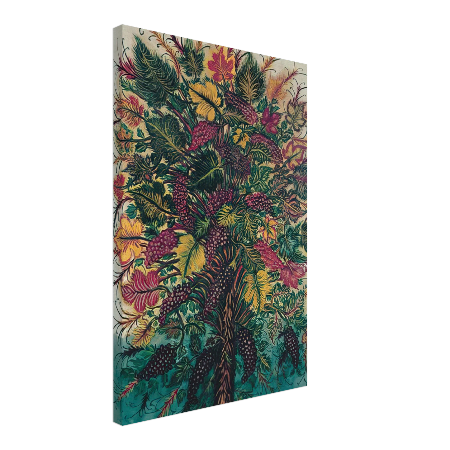 Seraphine Louis - Les Grappes de Raisin - 1930 Canvas - 40x60 cm / 16x24 inches-canvas