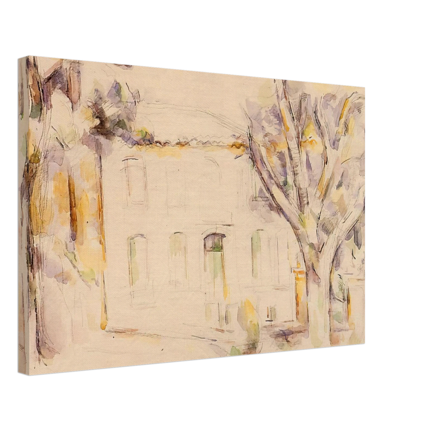 Paul Cezanne - House in Provence Canvas - 40x60 cm / 16x24 inches-canvas