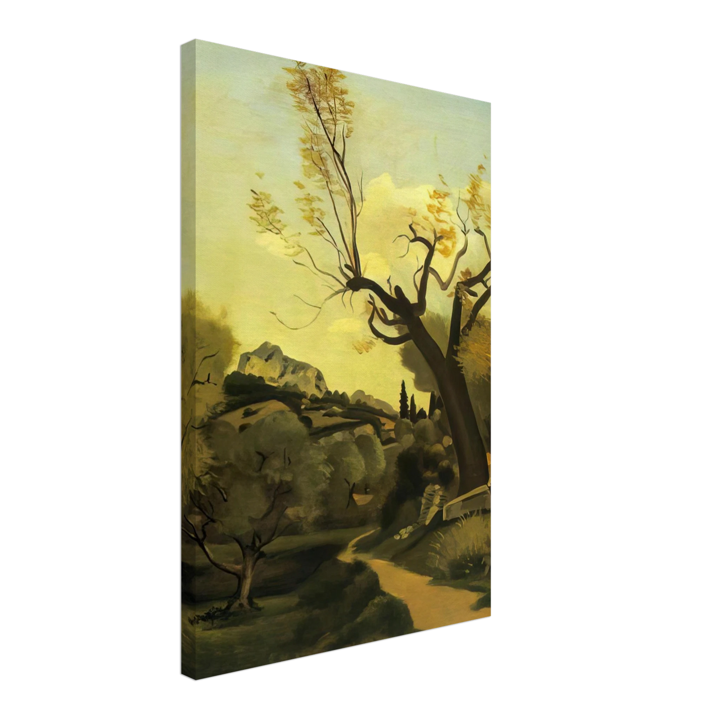 Andre Derain - THE ROAD AND THE TREE Canvas - 40x60 cm / 16x24 inches-canvas