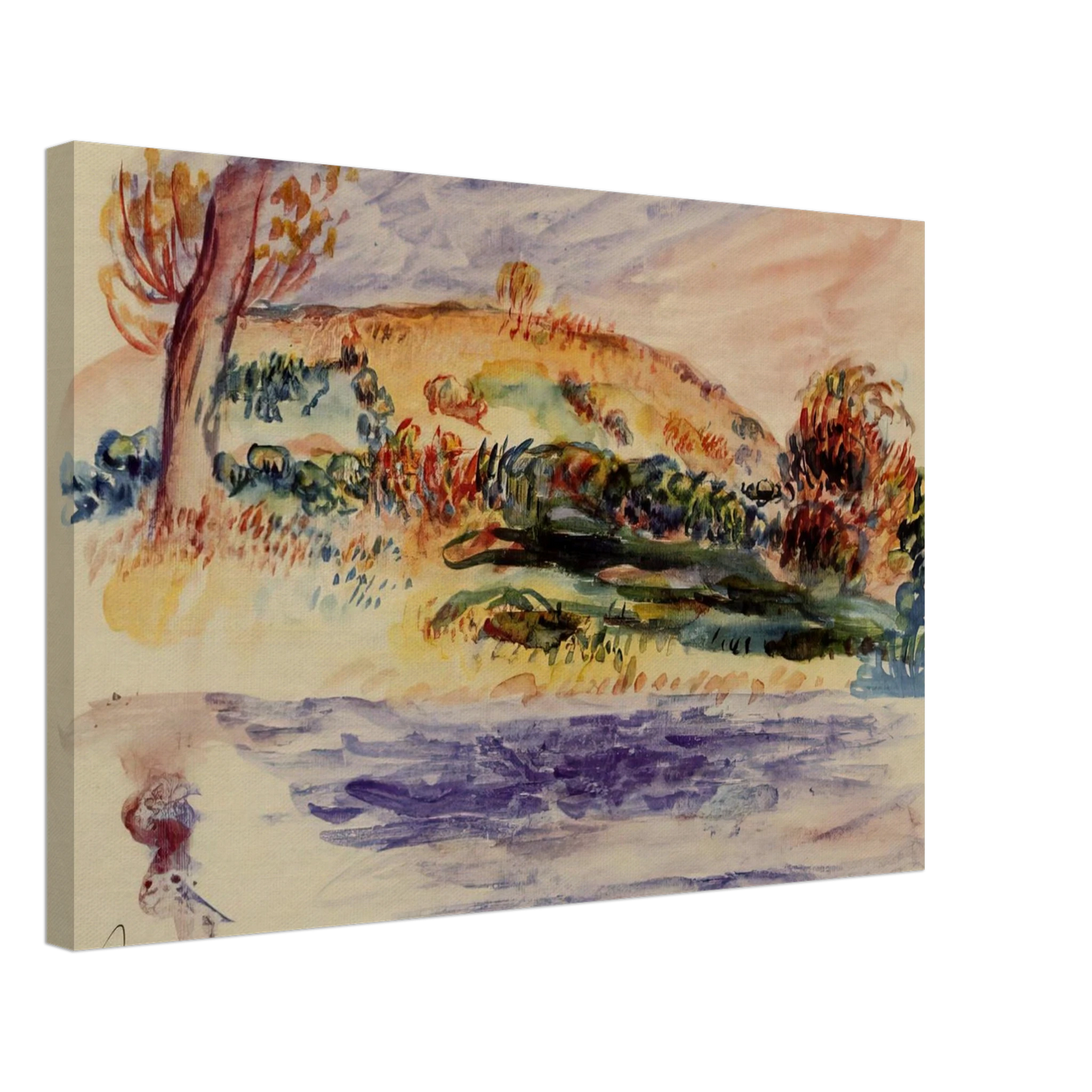 Pierre-Auguste Renoir - Landscape Canvas - 70x100 cm / 28x40 inches-canvas