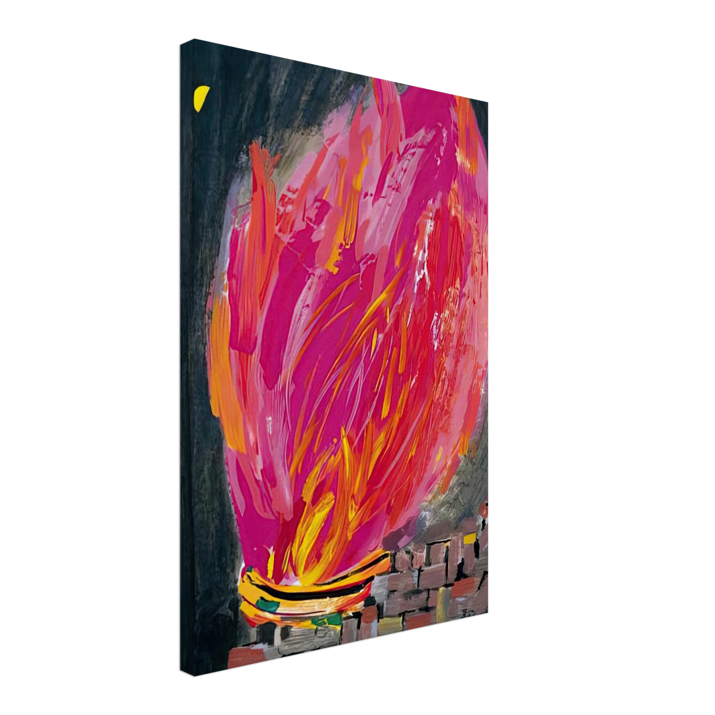 Wu Guanzhong - Torch - 2008 Canvas - 70x100 cm / 28x40 inches-canvas