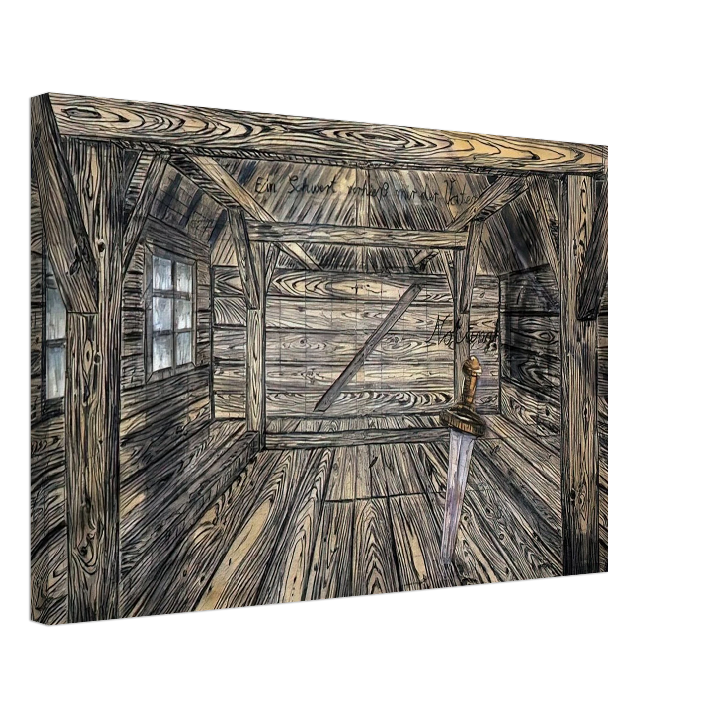 Anselm Kiefer - NOTHUNG 1973 Canvas - 70x100 cm / 28x40 inches-canvas